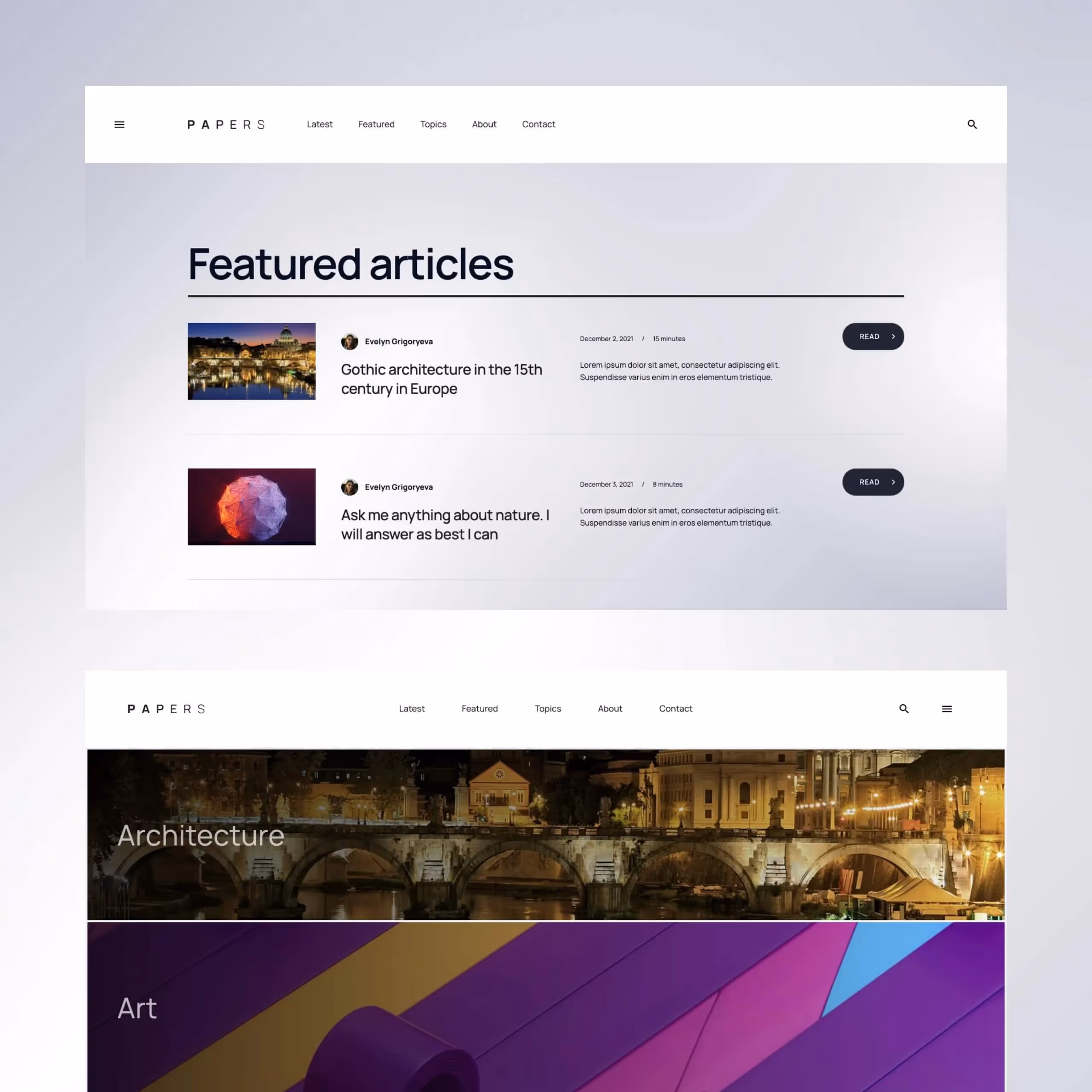 Papers - Blog Webflow website template
