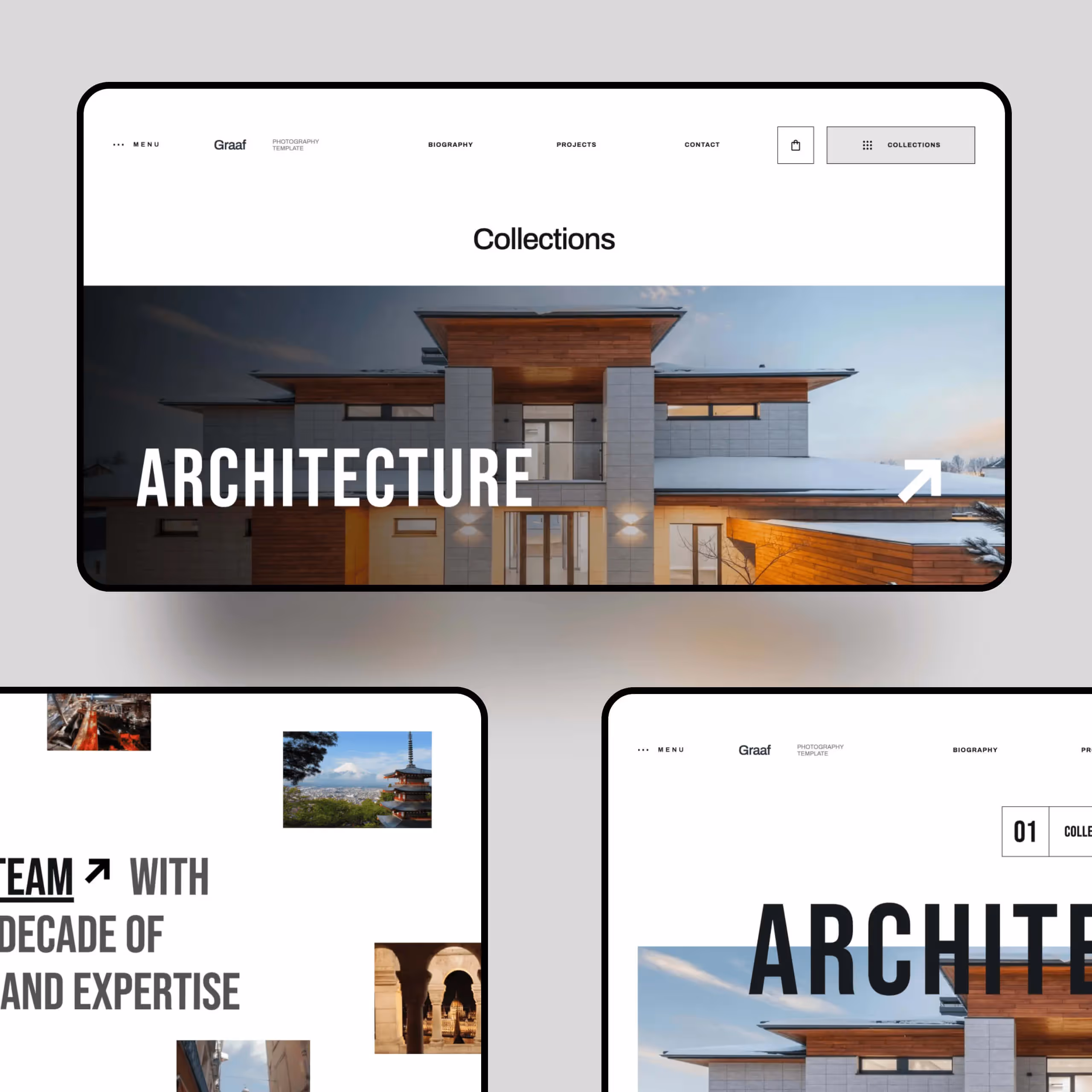 Graaf - Photography Webflow website template