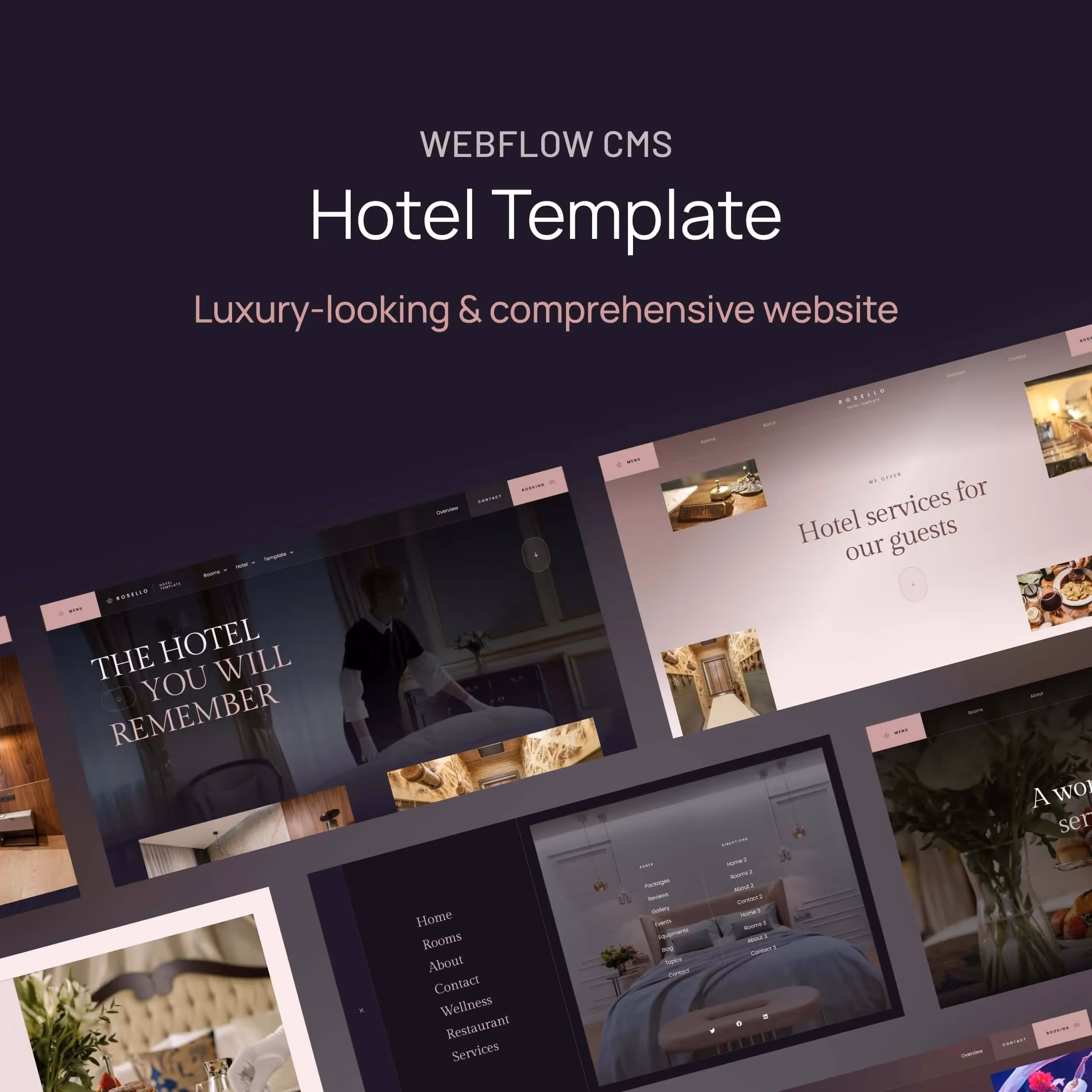 Rosello - Hotel Webflow website template