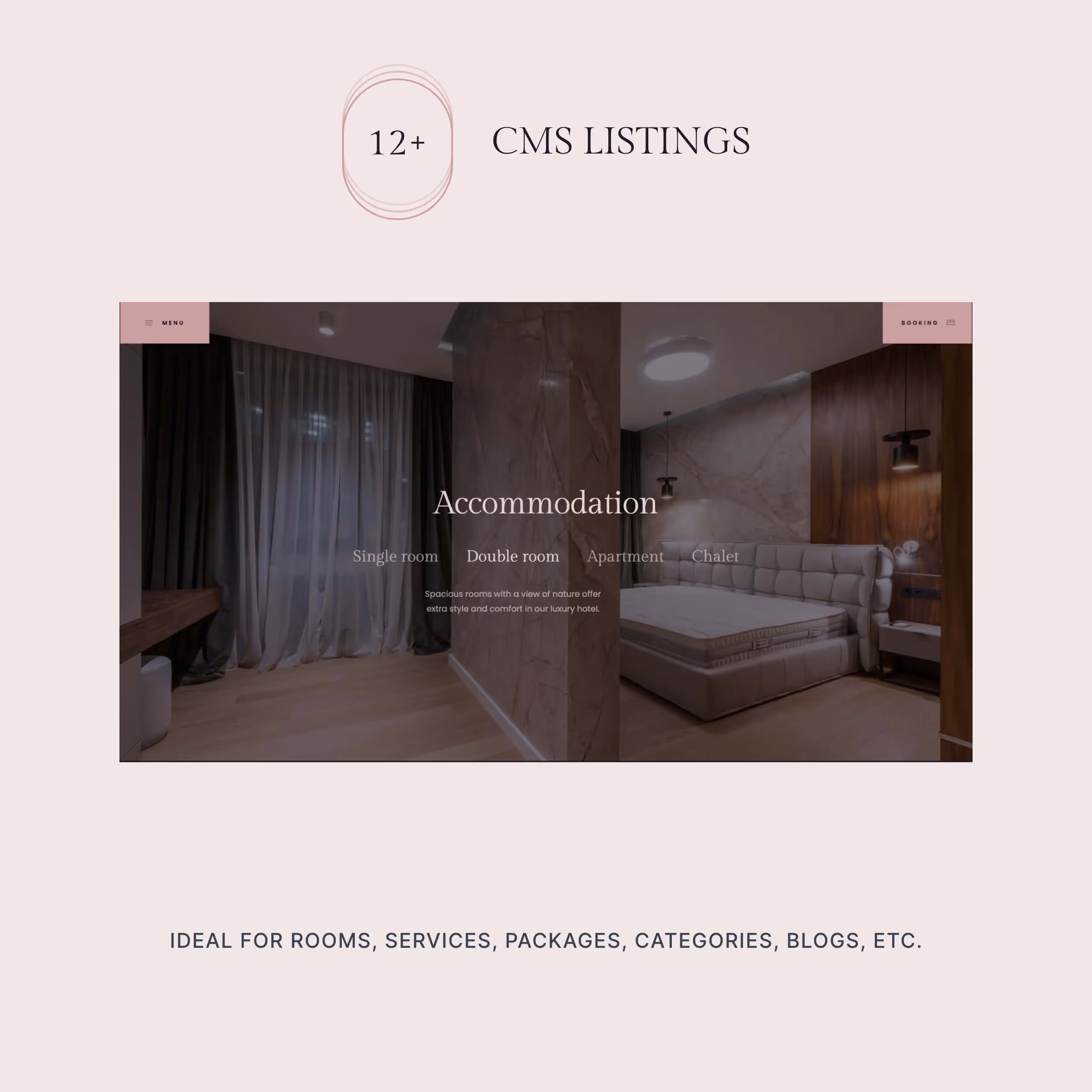 Rosello - Hotel Webflow website template