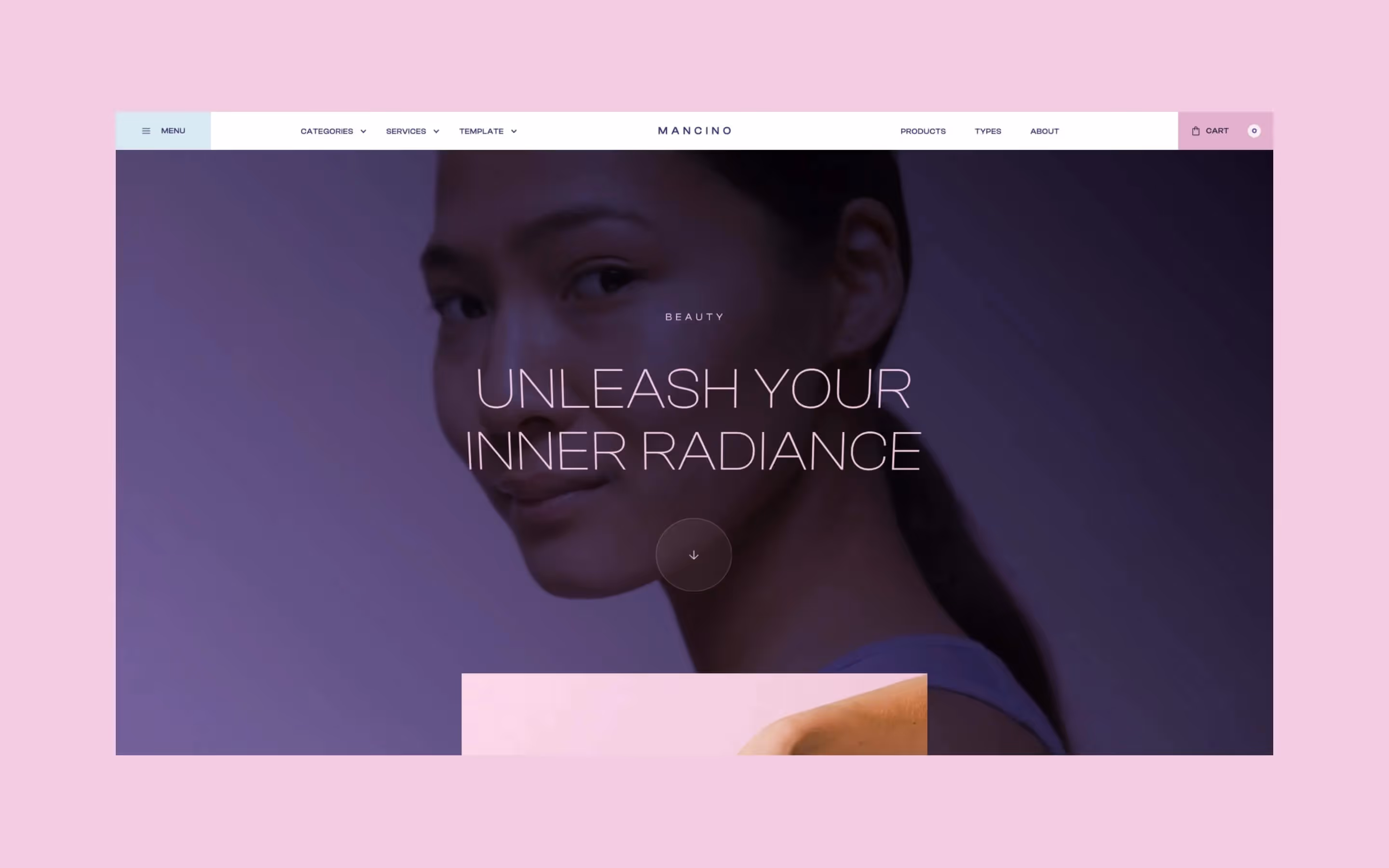 Mancino - Beauty Webflow Ecommerce template