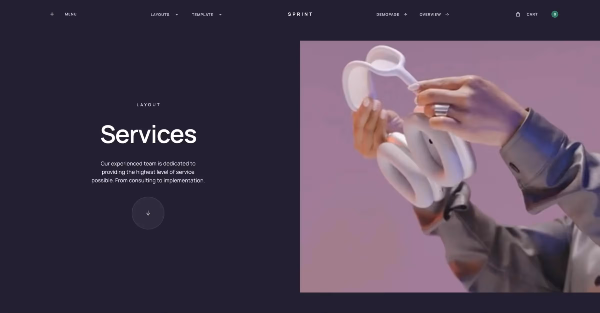 Sprint - Creative UI Kit Webflow website template