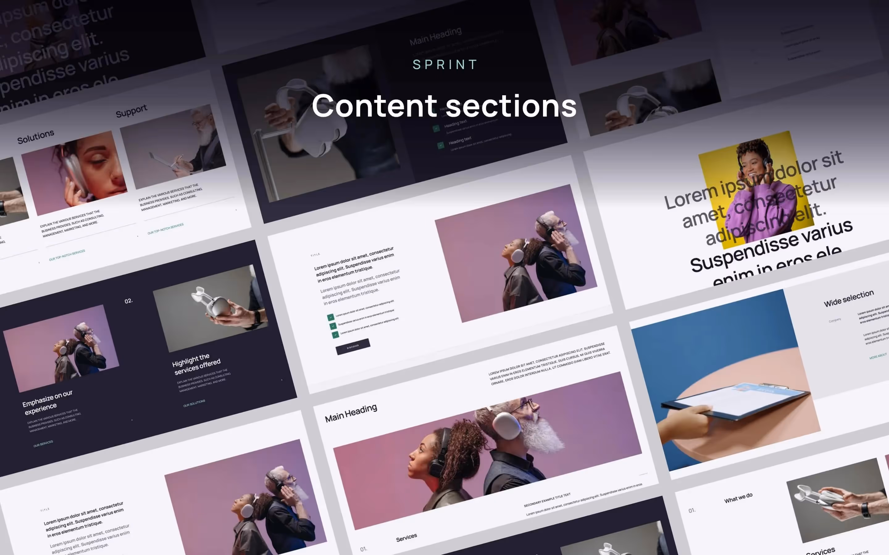Sprint - Creative UI Kit Webflow website template