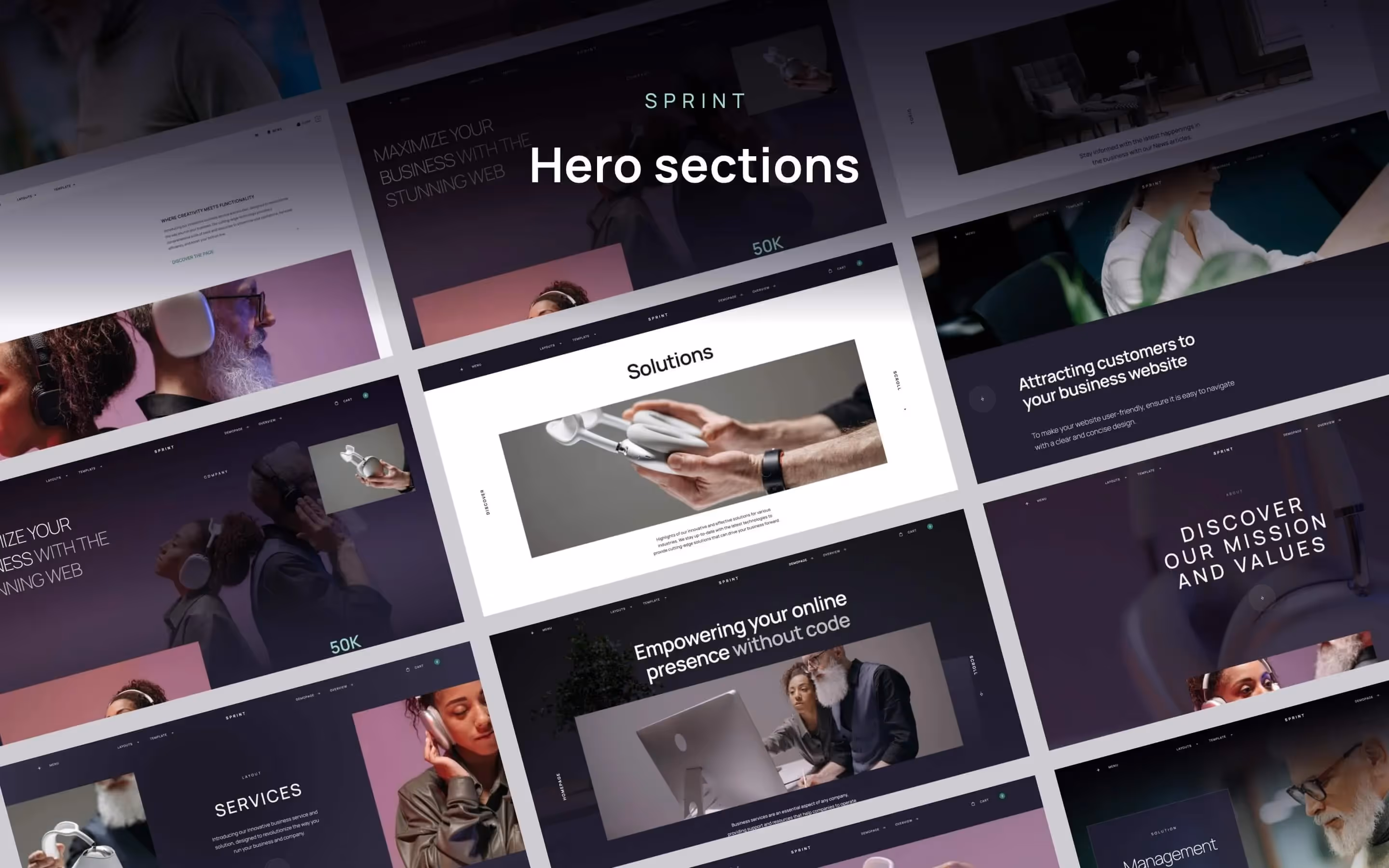 Sprint - Creative UI Kit Webflow website template