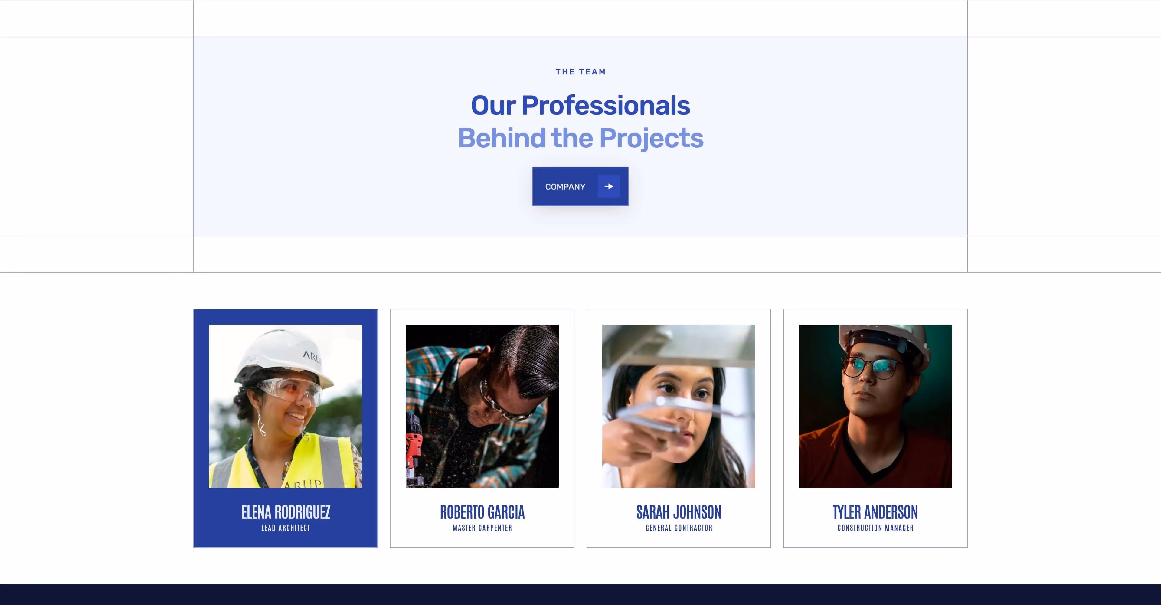 Wehaus: Construction business Webflow template screen