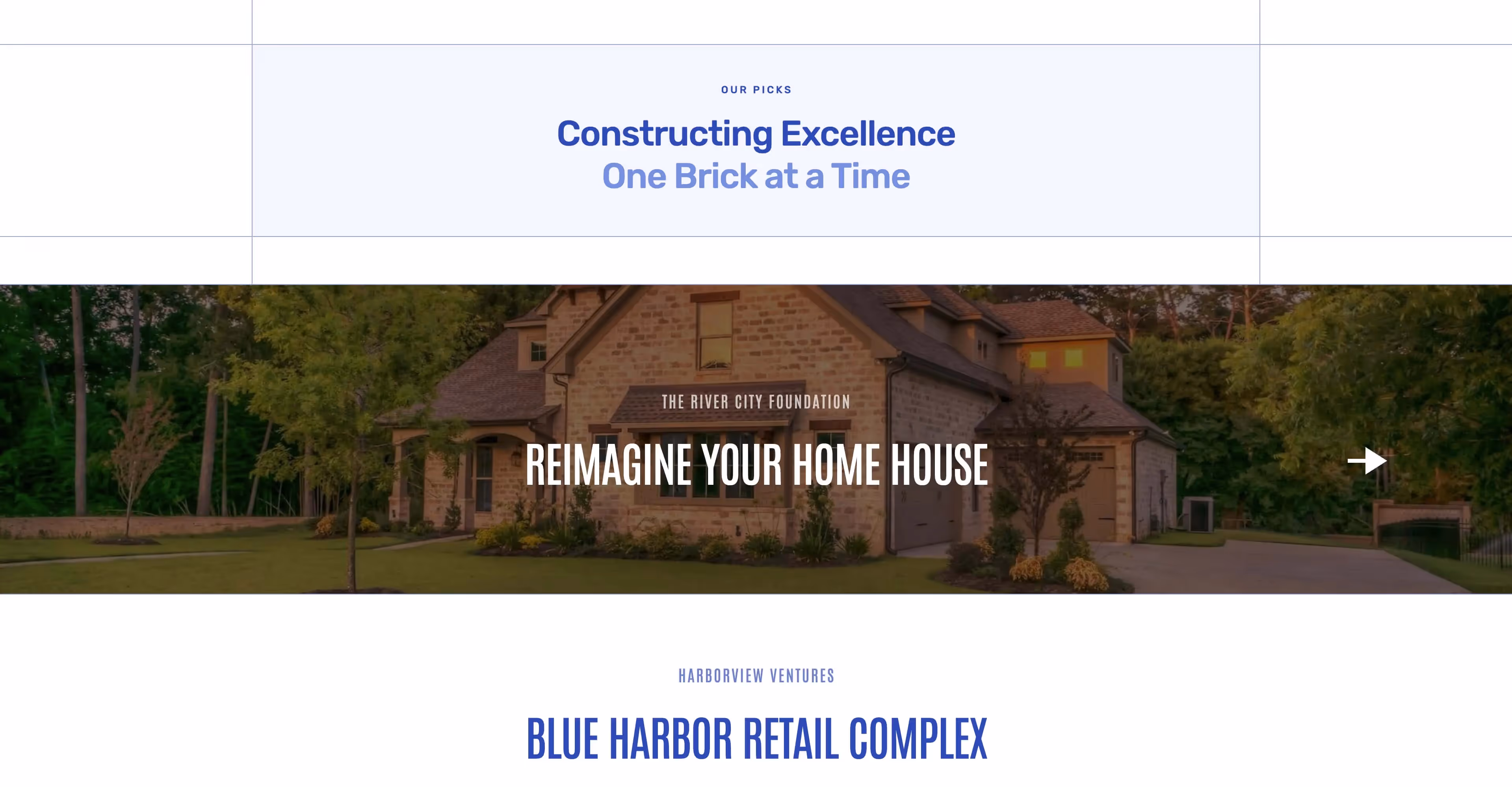 Wehaus: Construction business Webflow template screen