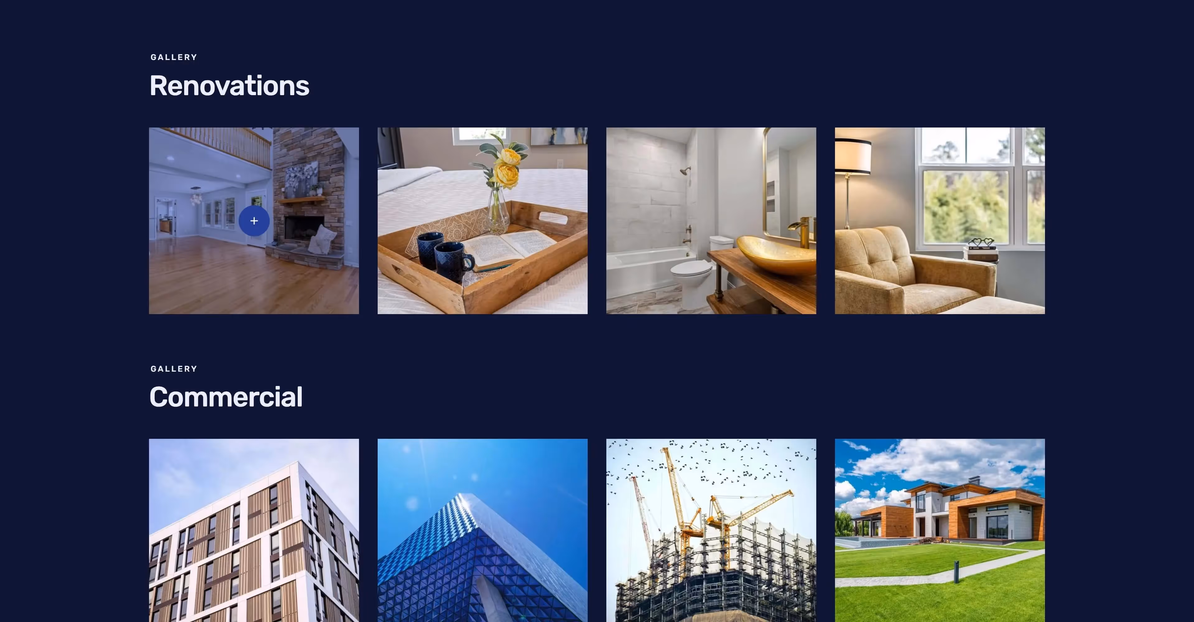Wehaus: Construction business Webflow template screen