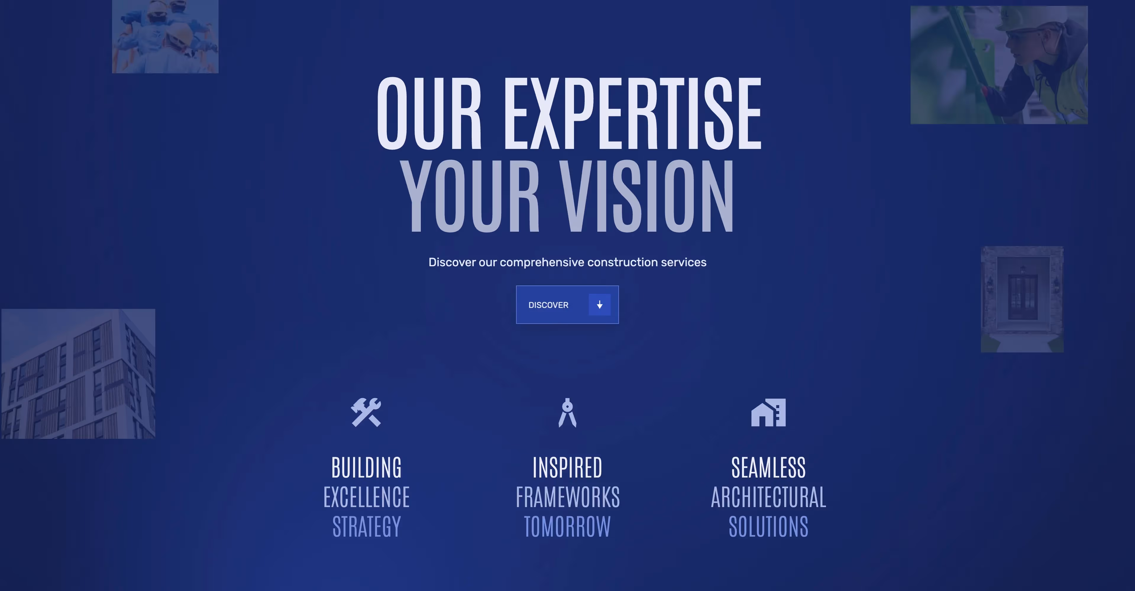 Wehaus: Construction business Webflow template screen