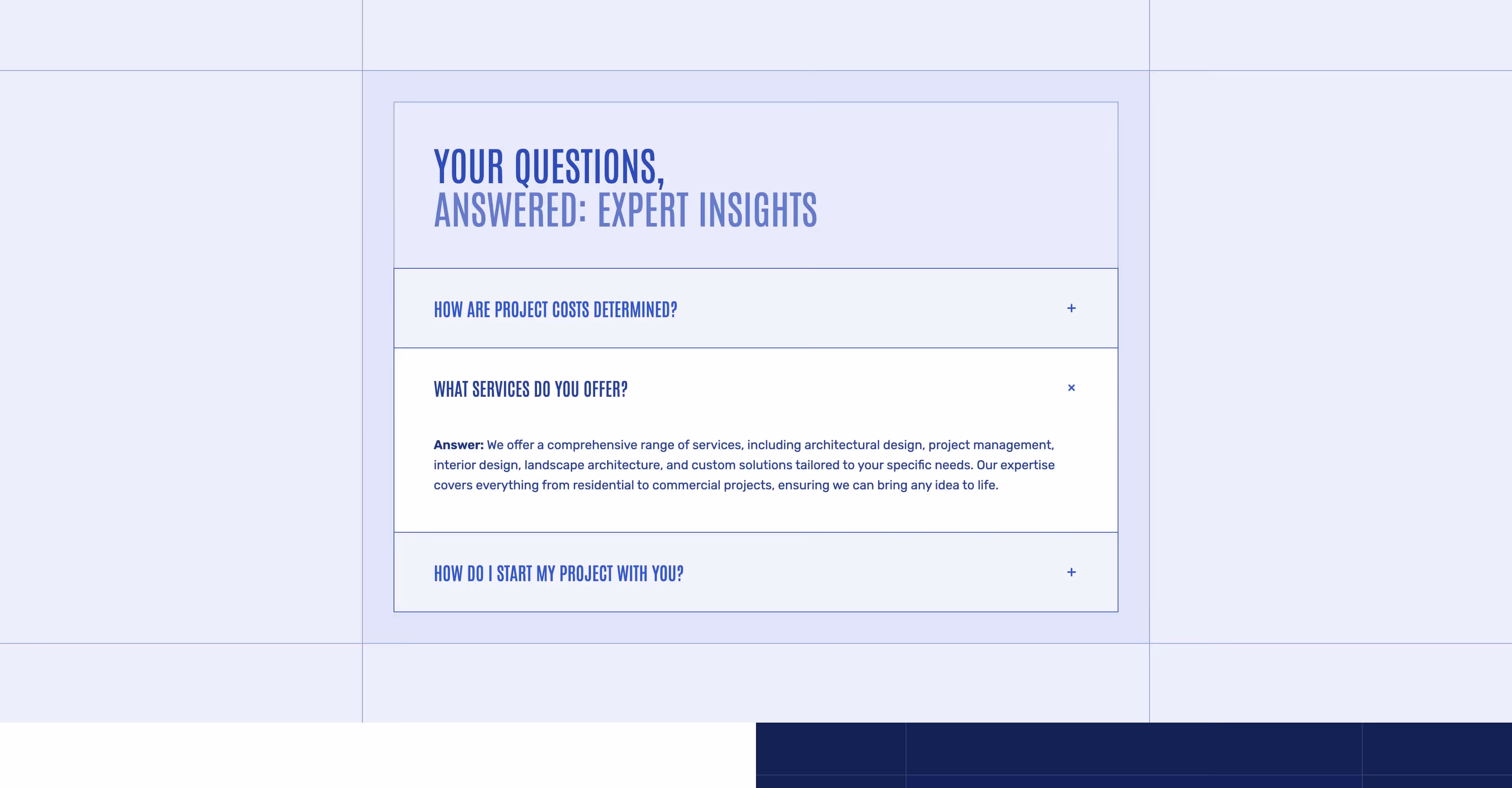Wehaus: Construction business Webflow template screen