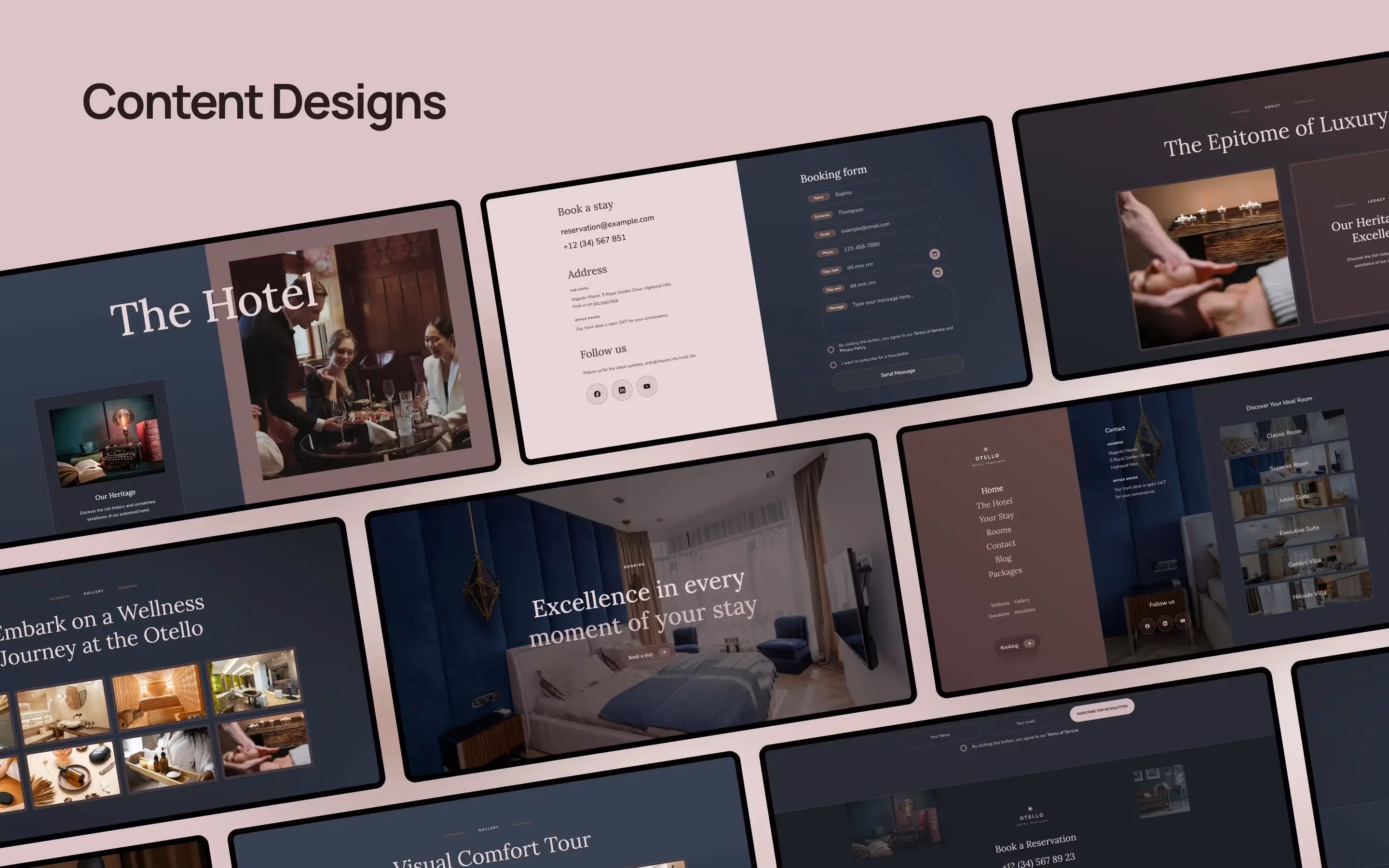 Otello - Hotel elegant Webflow website template