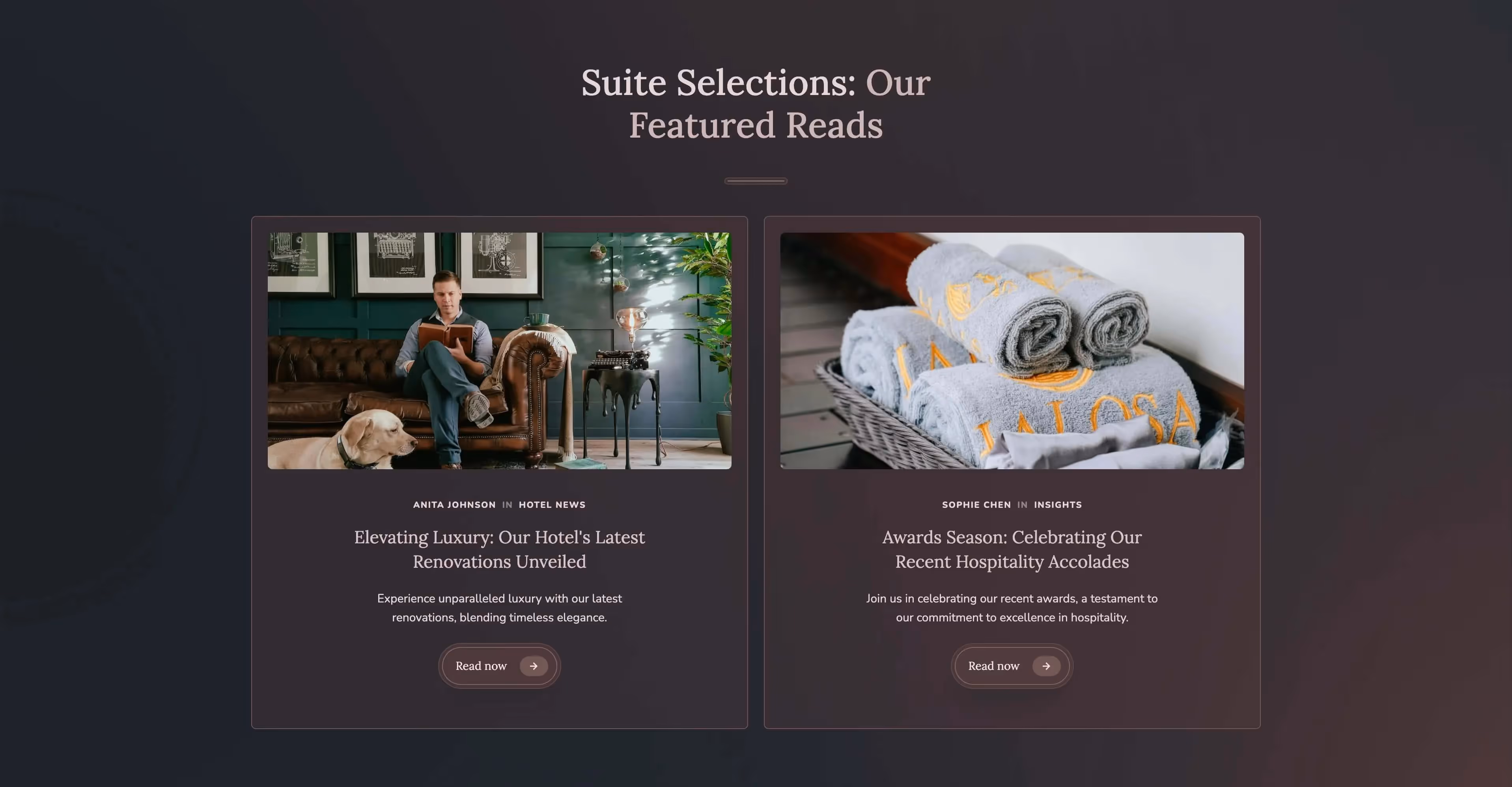 Otello - Hotel elegant Webflow website template screen