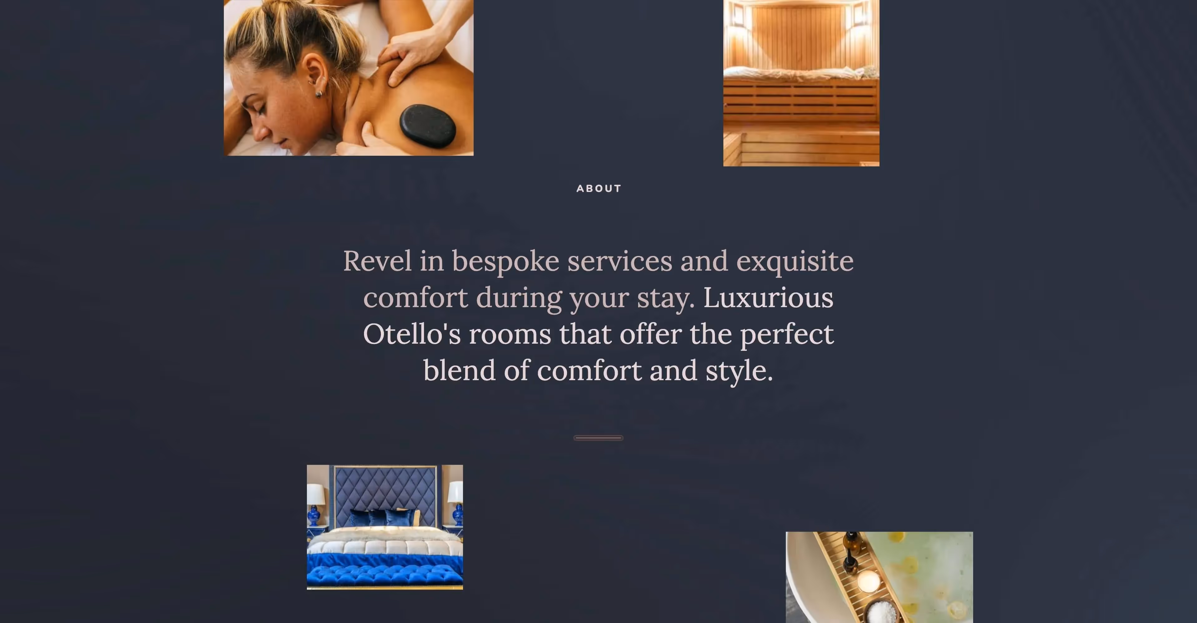 Otello - Hotel elegant Webflow website template screen