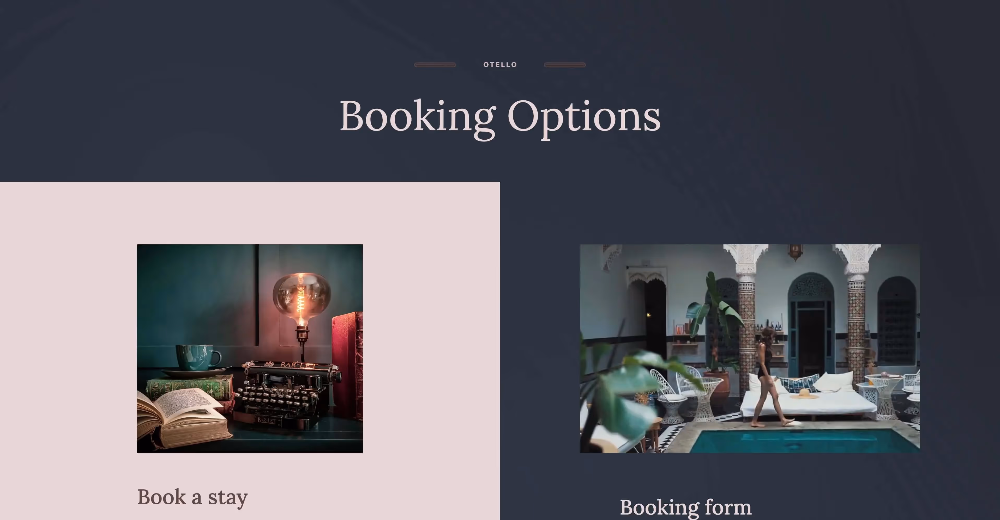 Otello - Hotel elegant Webflow website template screen