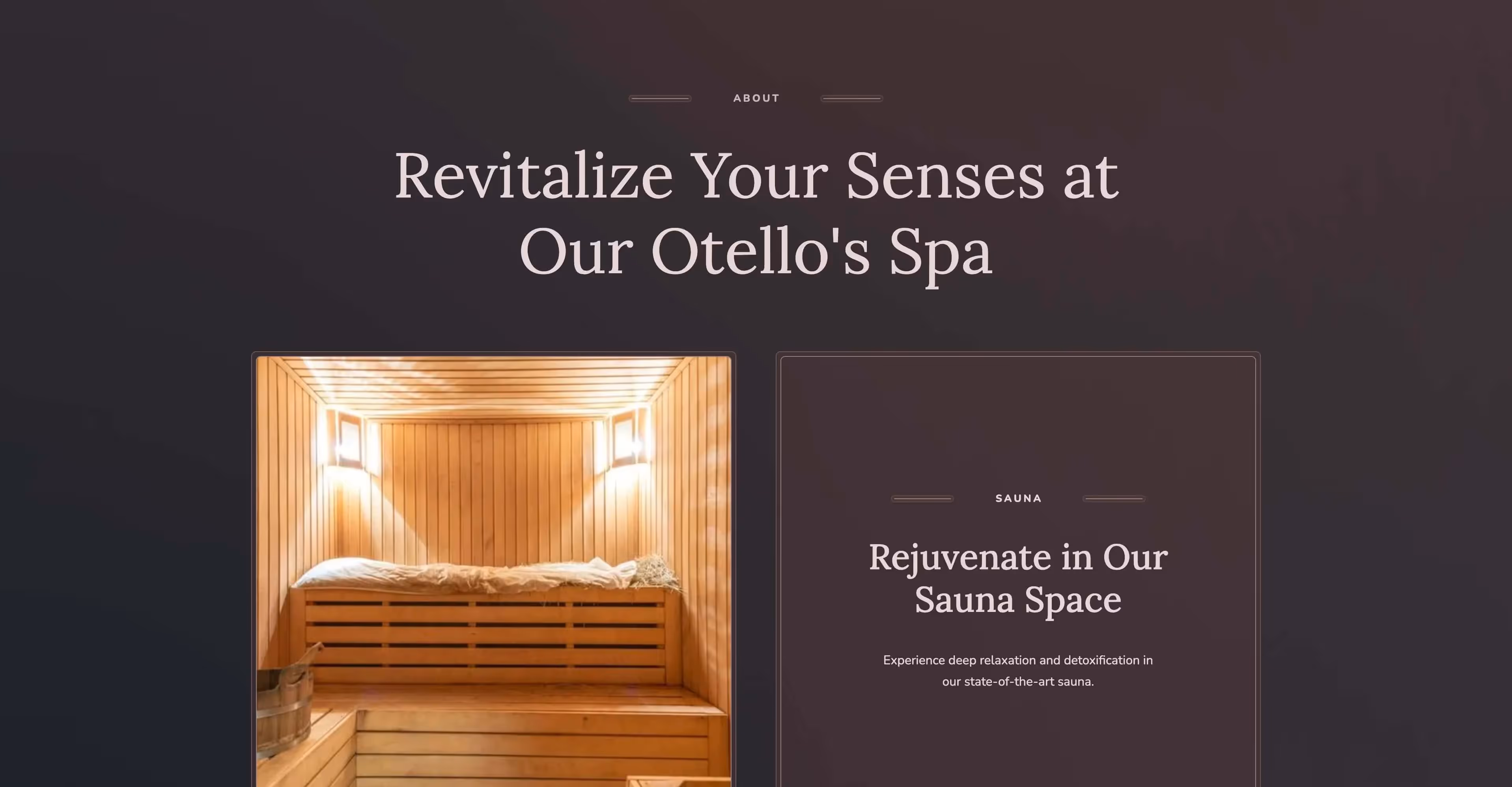 Otello - Hotel elegant Webflow website template screen