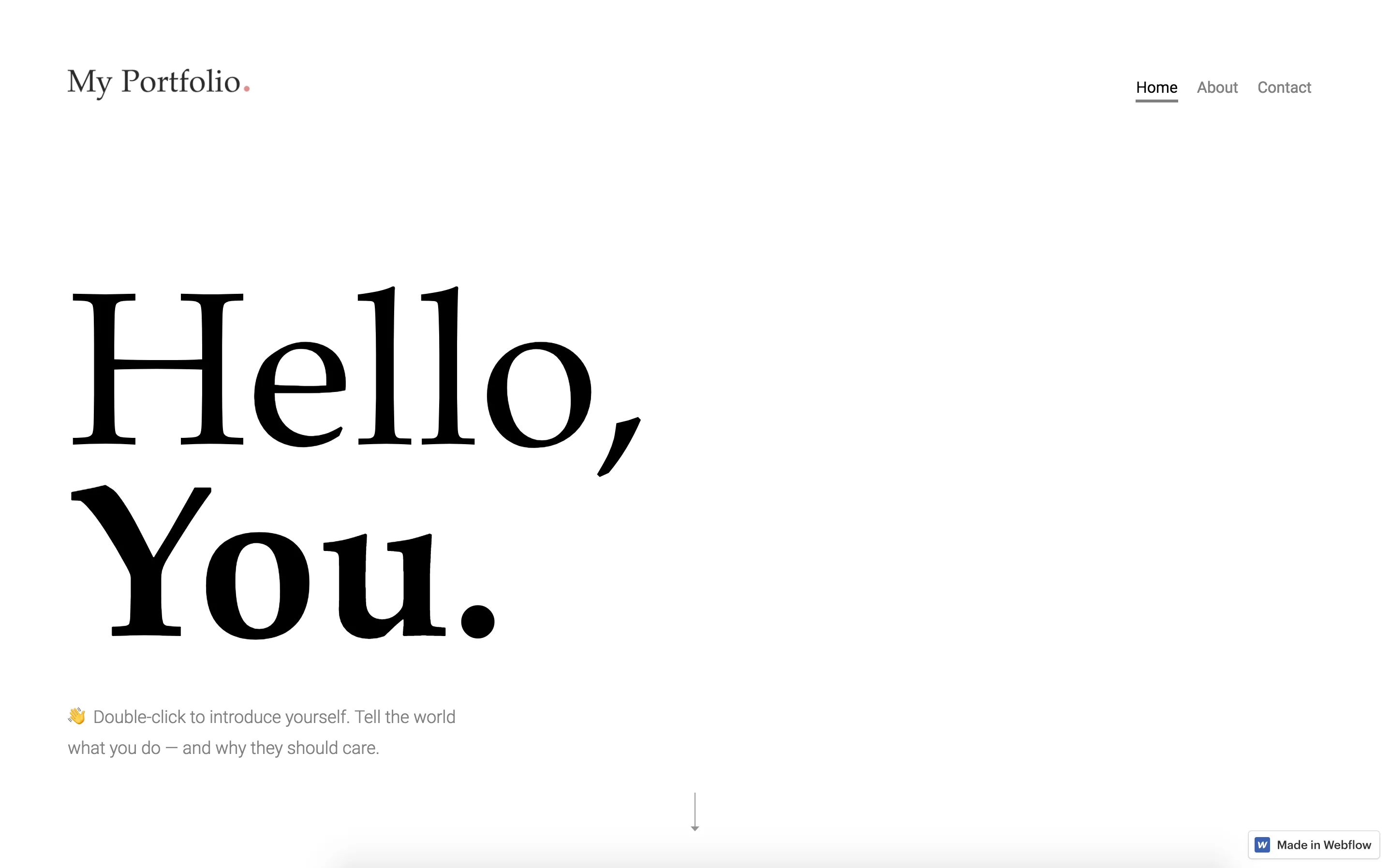 Versus - free dark portfolio Webflow template