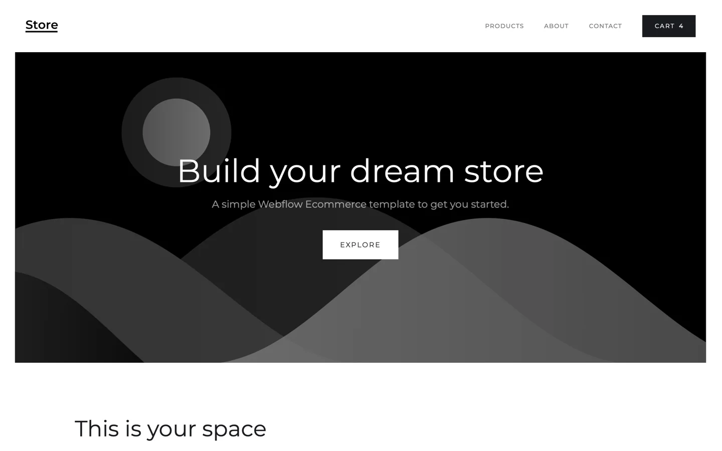 Portfolio Starter - free portfolio Webflow template by Webflow