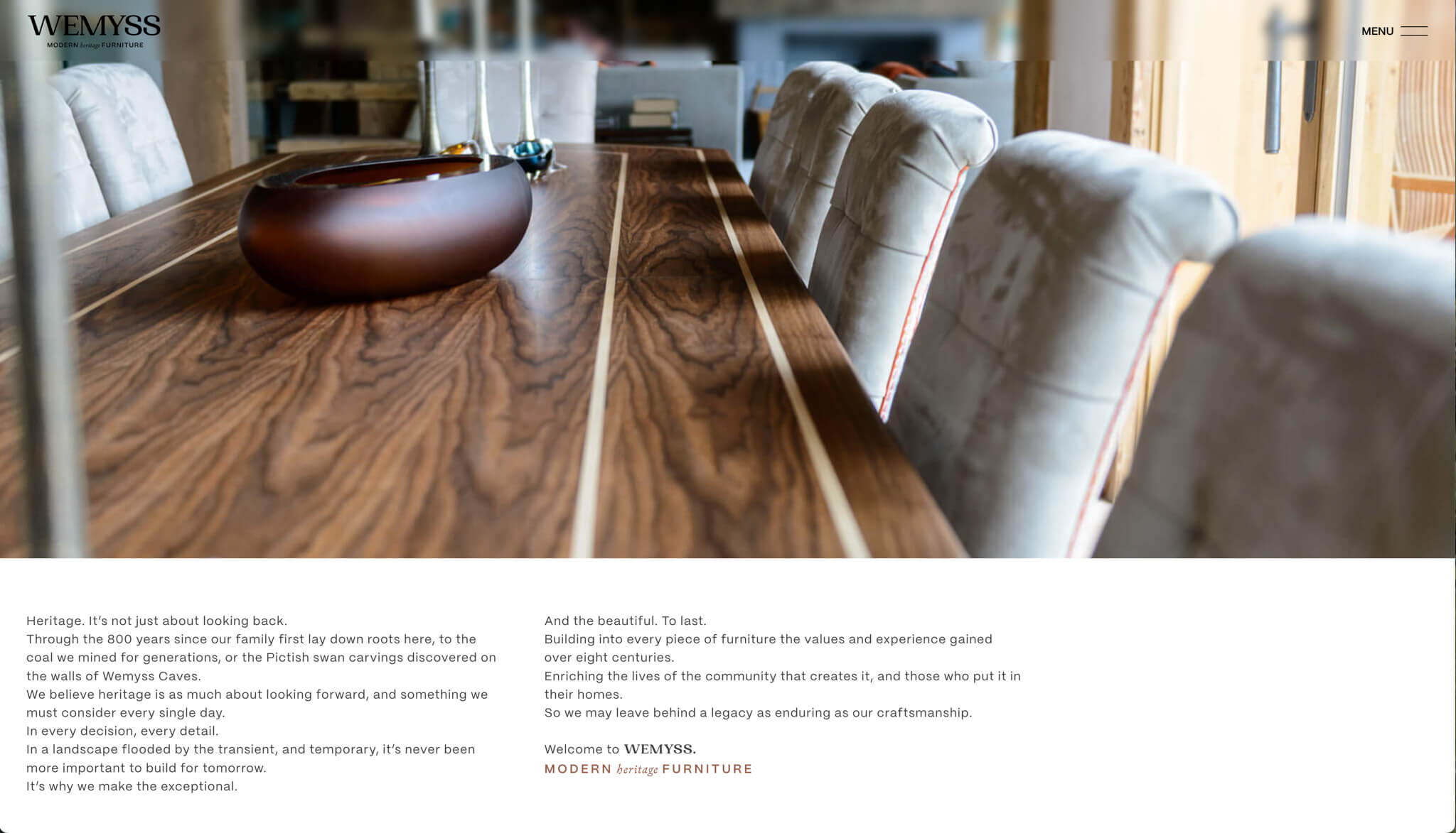 wemyss kitchens and furniture webflow studio folklore website design