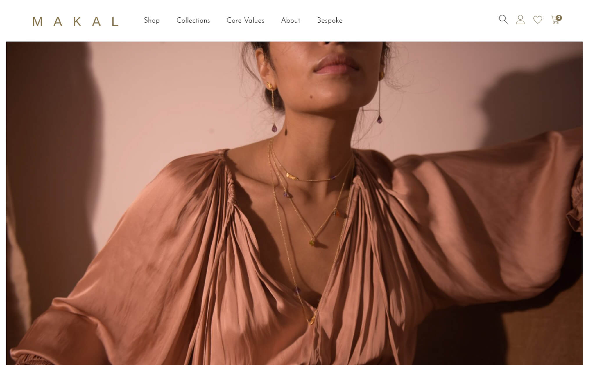 makal jewellery shopify store studio folklore website design
