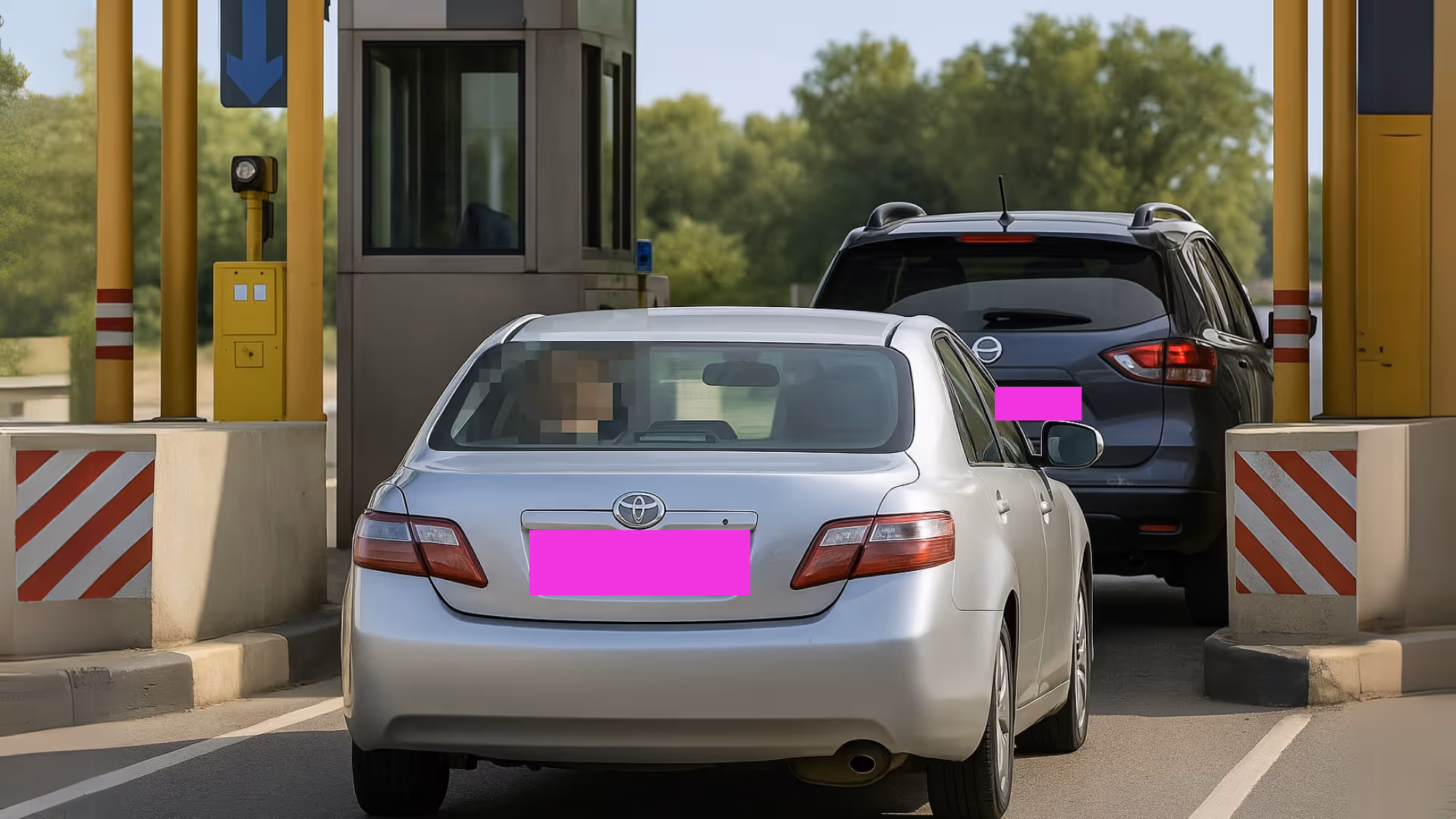 Cars at tolls