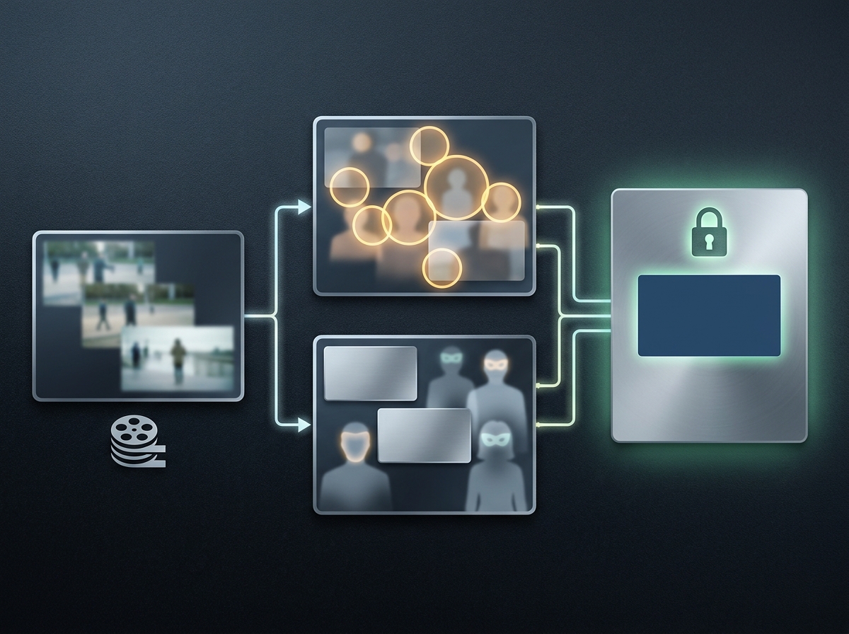 Subject access request workflow with redacted bystanders before export