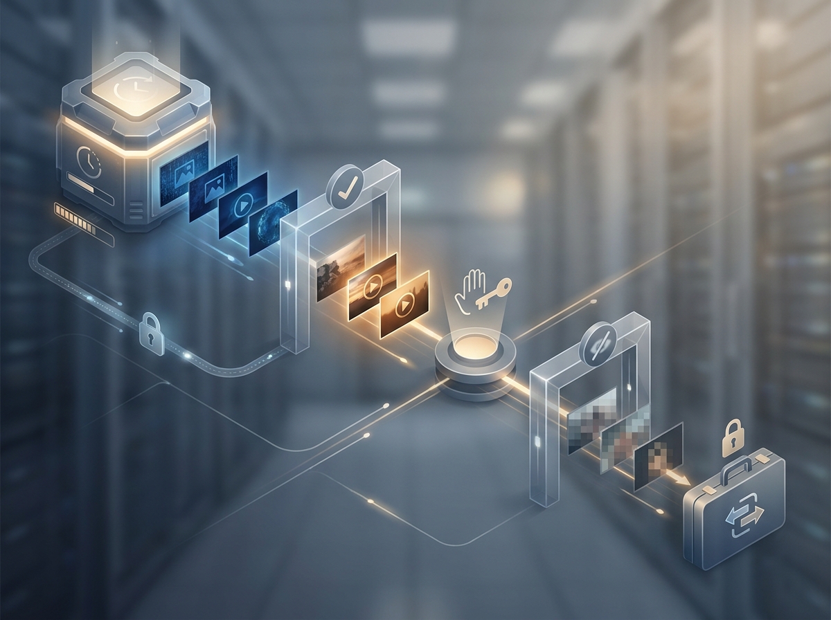 Access and retention workflow for CCTV footage disclosure decisions