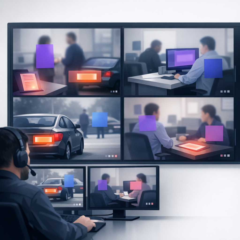 VMS review workflow showing sensitive details before footage is shared