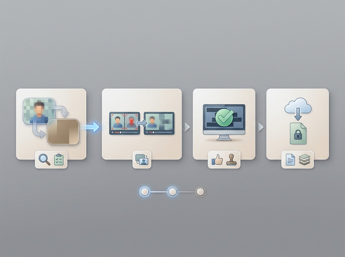 Illustration supporting video redaction software