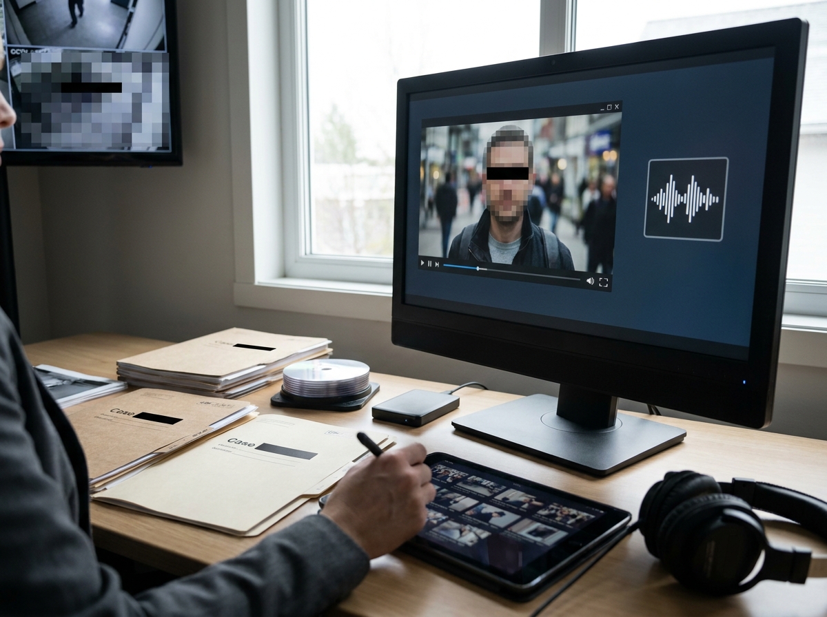Illustration supporting video redaction software