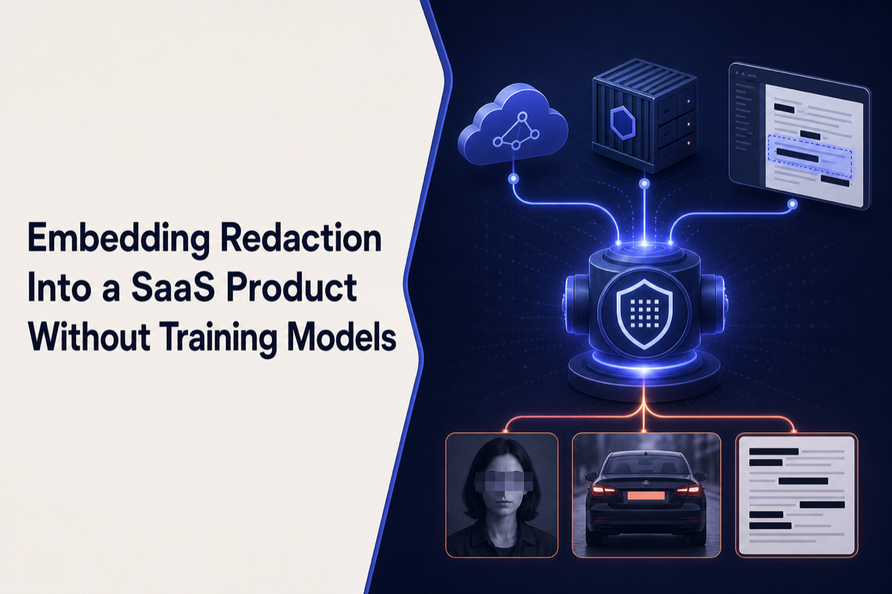 Three ways to embed a video redaction API into a SaaS product without training models