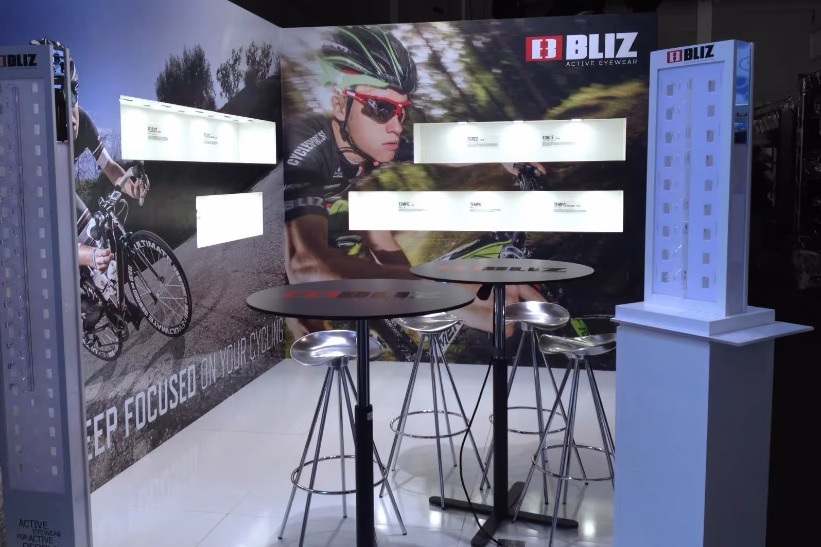 Bliz exhibition stand at ISPO 2020 in Munich, view 2