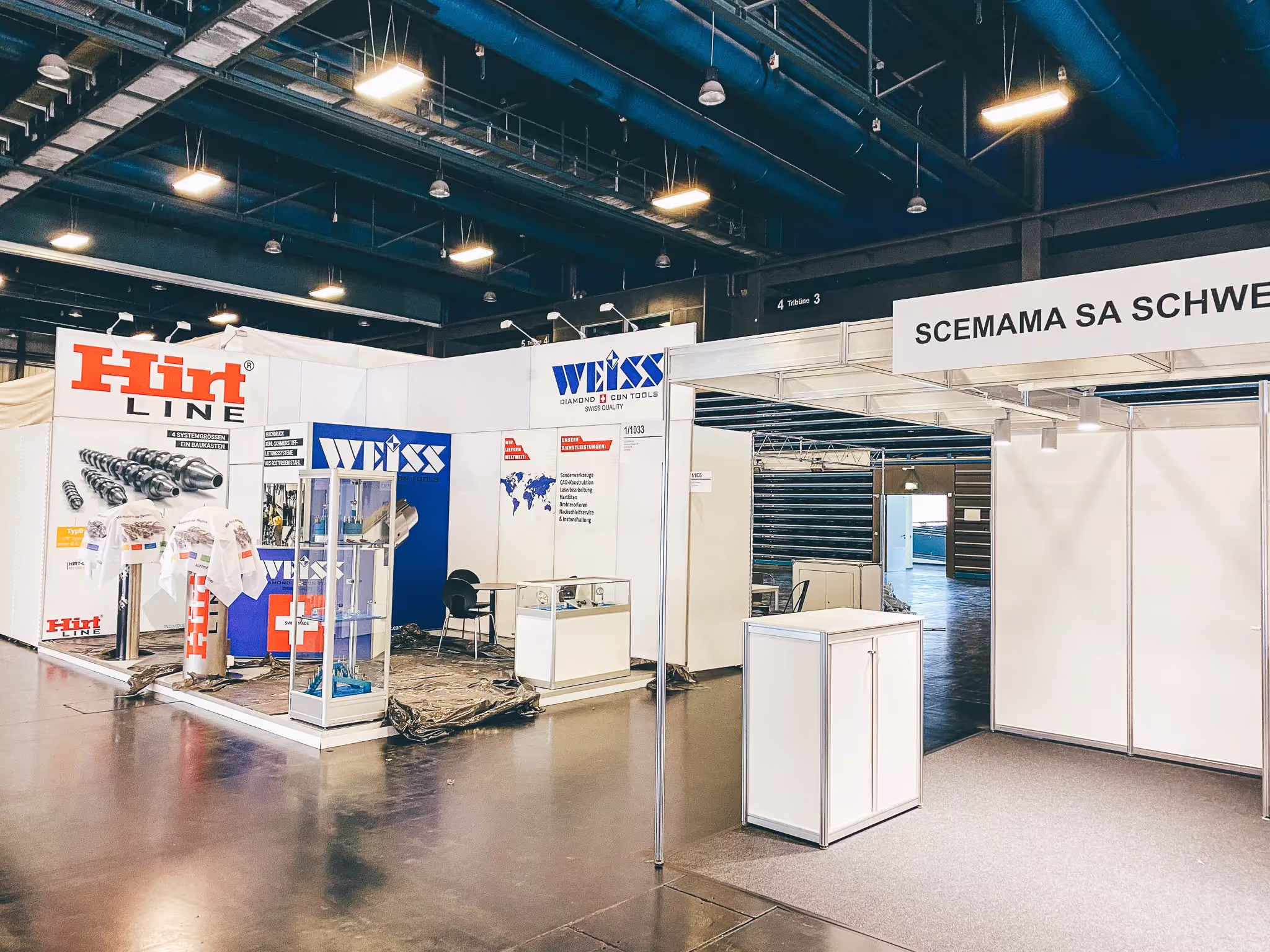 Messestand von Weiss & Hirt auf der GrindTec 2022 in Augsburg, Ansicht 2