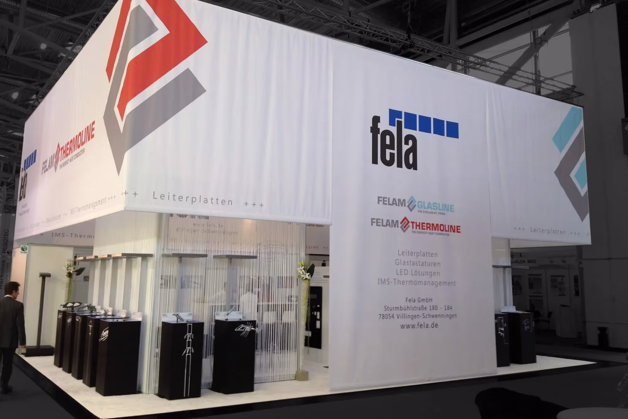 FELA exhibition stand at electronica 2020 in Munich, view 2