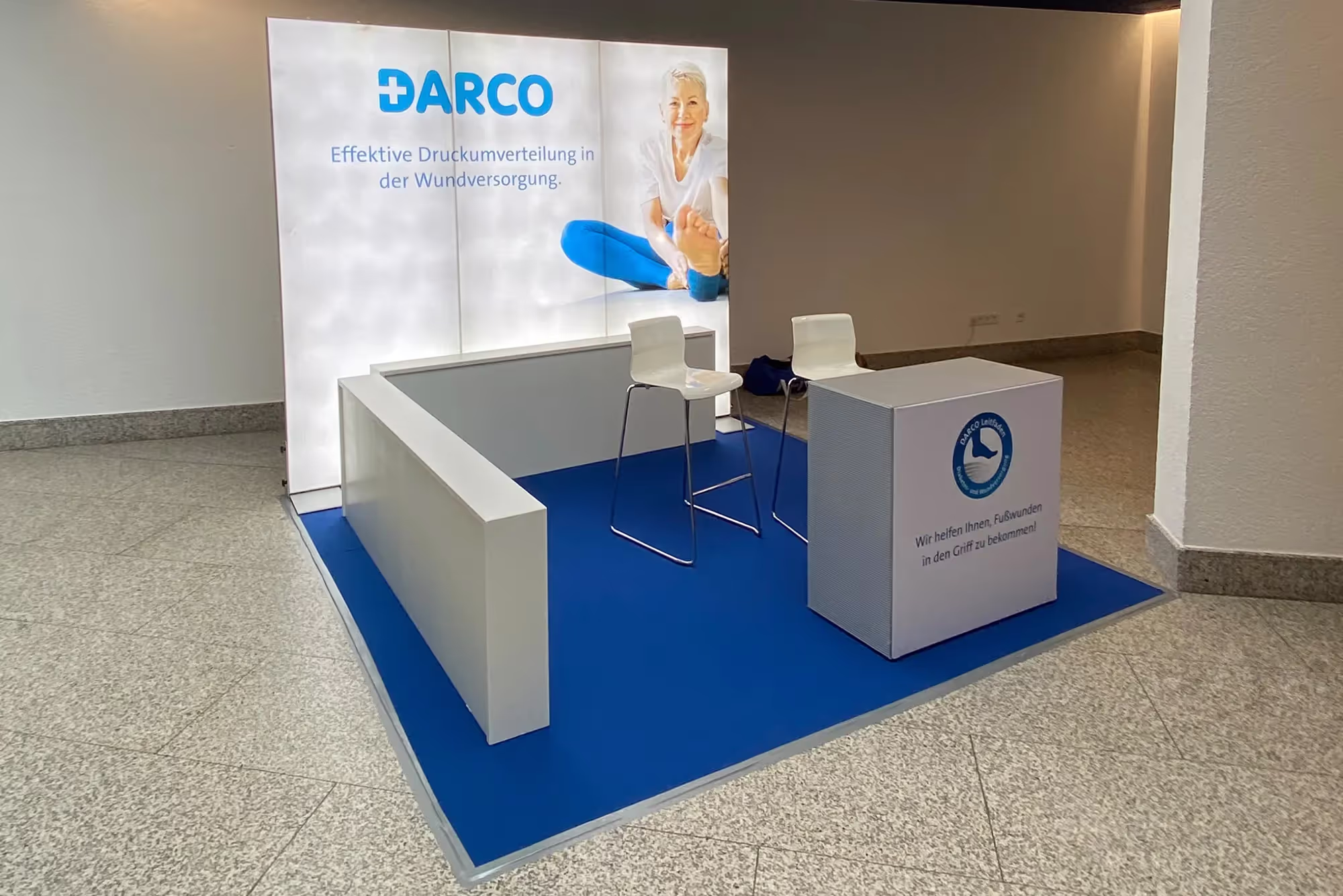 Messestand von DARCO auf dem Wund-DACH-Kongress 2022 in Stuttgart, Ansicht 2