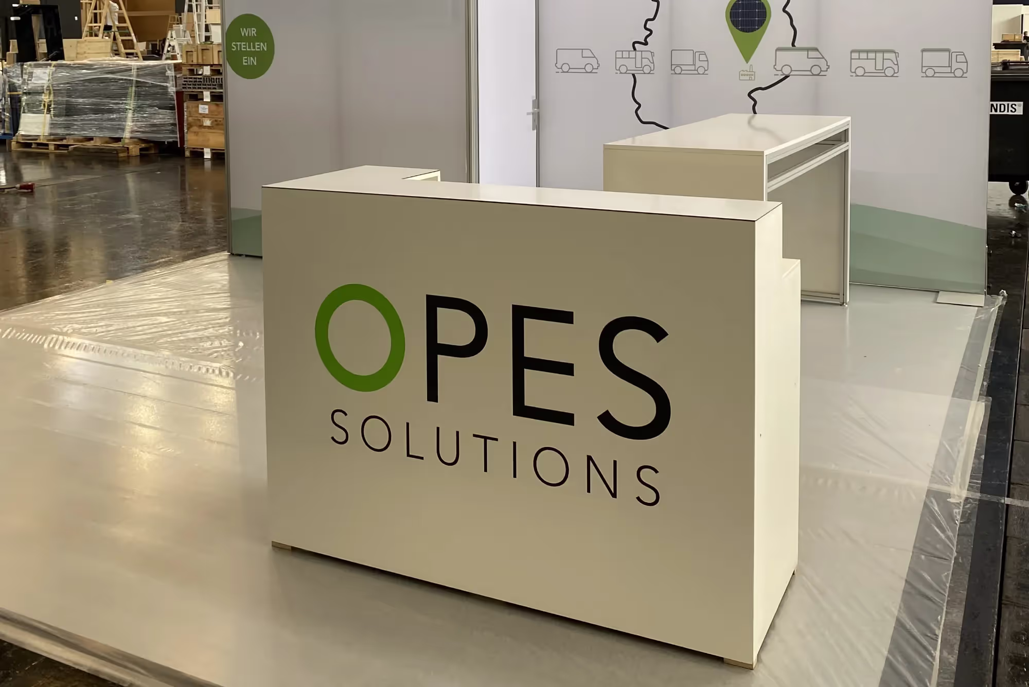 OPES Solutions exhibition stand at IAA Mobility 2023 in Munich, view 2