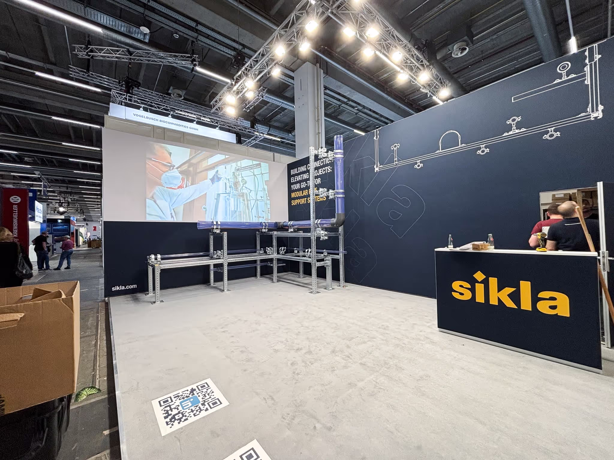 SIKLA exhibition stand at ACHEMA 2024 in Frankfurt, view 2