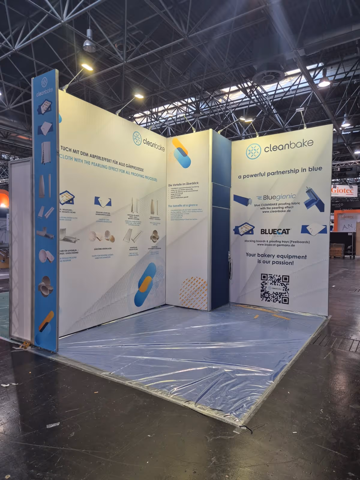Messestand von CleanBake auf der IBA 2025 in Düsseldorf, Ansicht 2