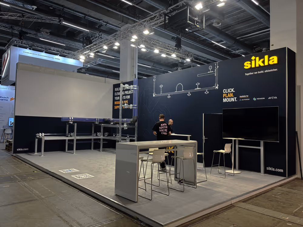 EXFAIR Messestand SIKLA Frankfurt – Farbpsychologie im Messebau