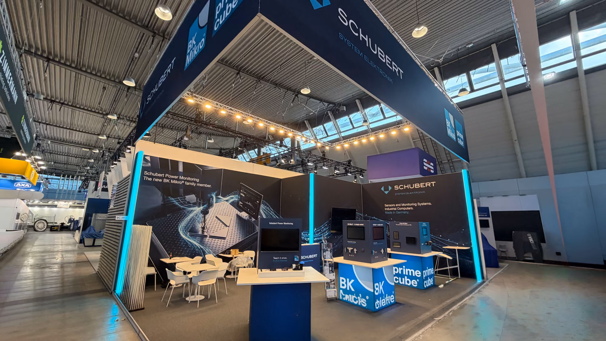 Messestand von Schubert System Elektronik auf der AMB 2026 in Stuttgart