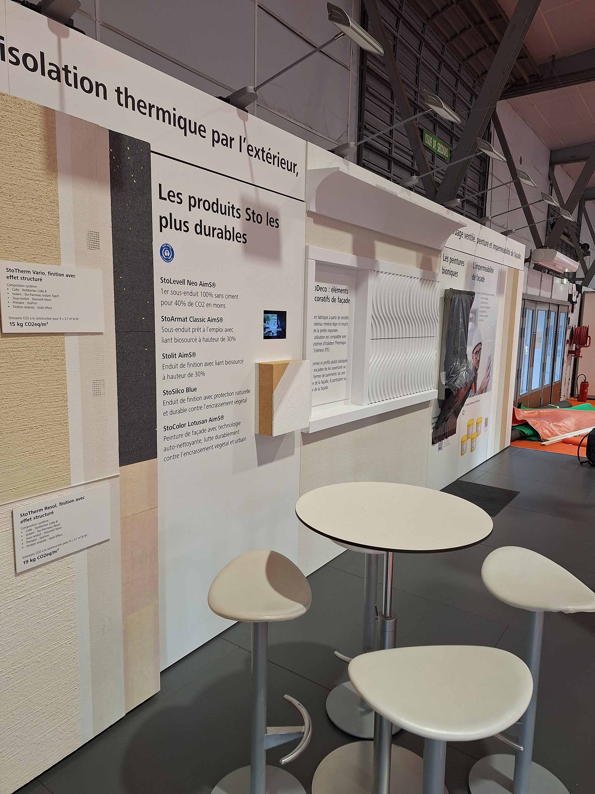 Messestand von STO auf der ARTIBAT 2024 in Rennes, Ansicht 2
