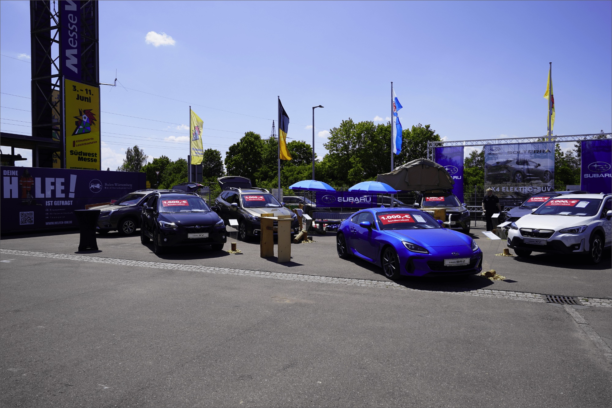 Messestand von Autohaus ROTH auf der Südwest Messe 2023 in Villingen-Schwenningen, Ansicht 4