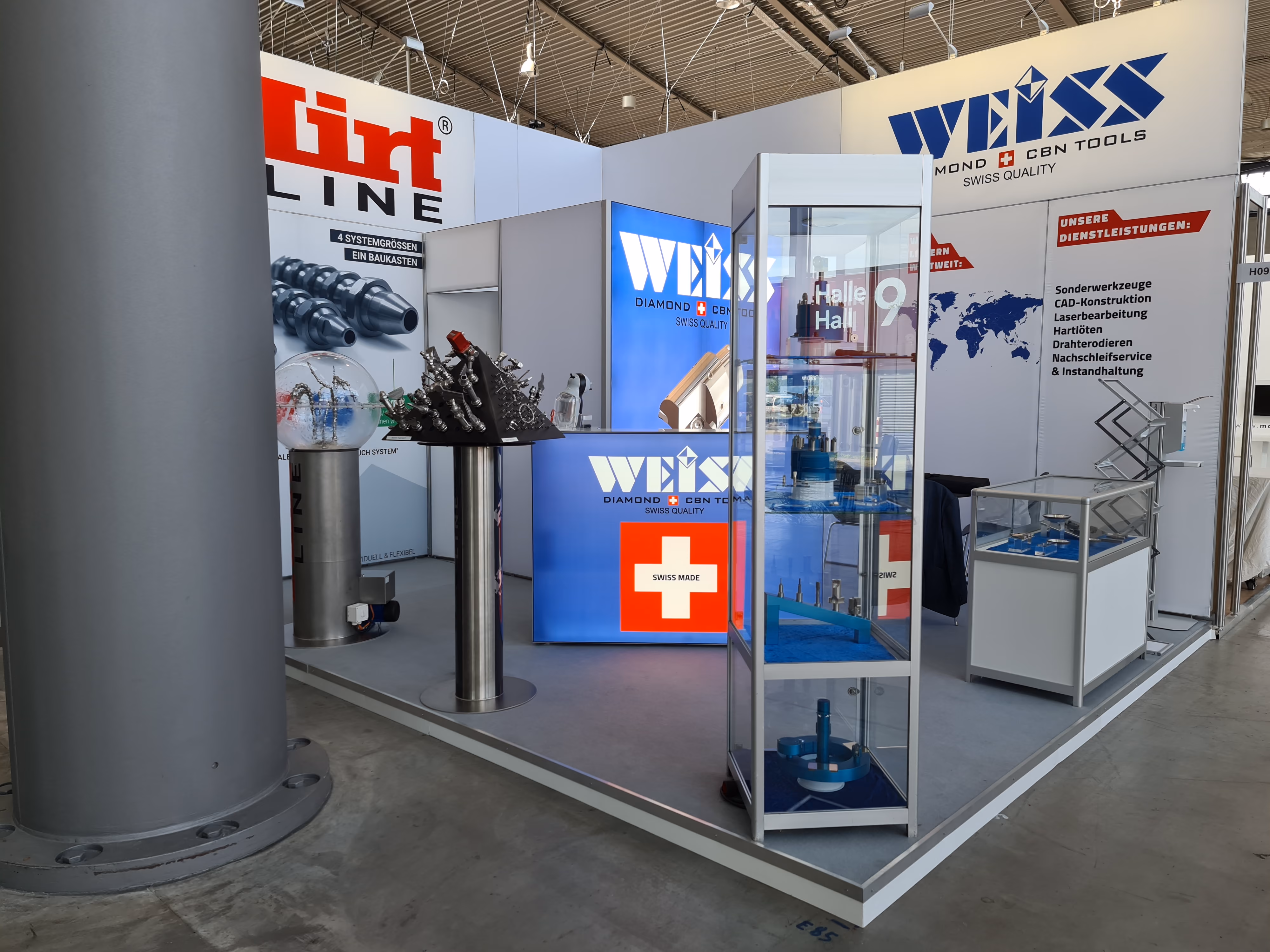 Messestand von Weiss AG auf der GrindingHub 2022 in Stuttgart