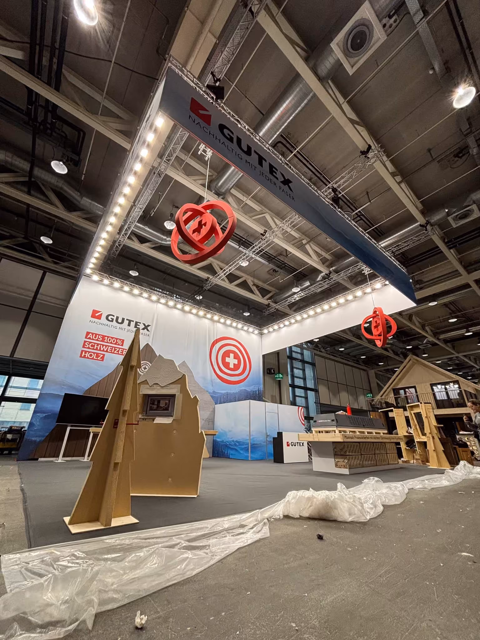 GUTEX exhibition stand at Swissbau 2022 in Basel, view 4