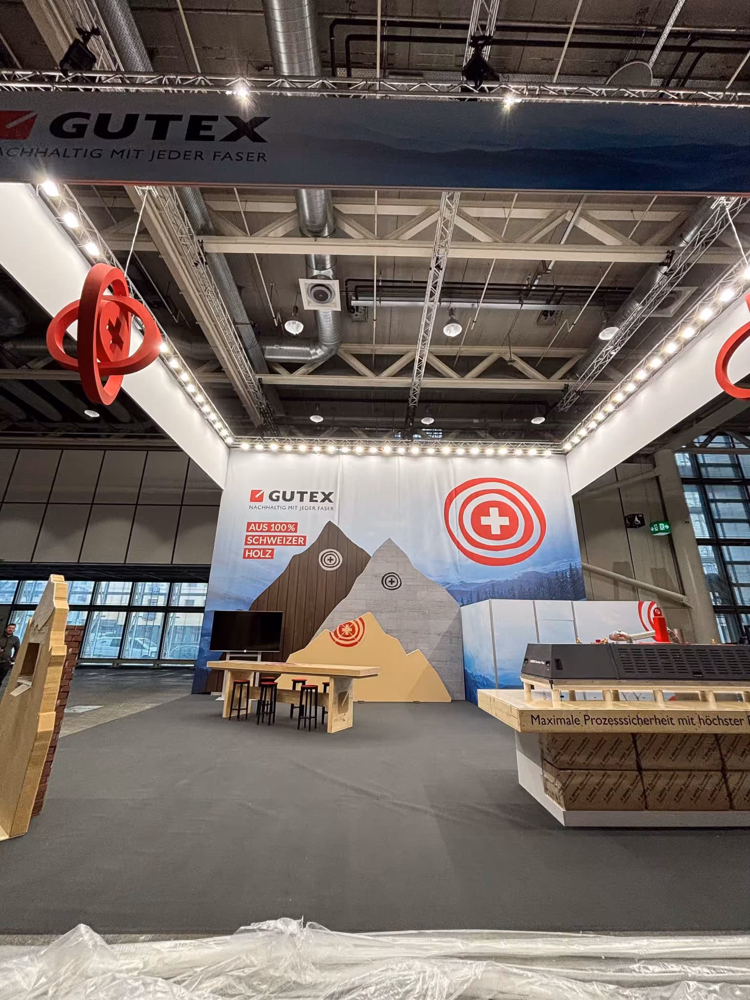 GUTEX exhibition stand at Swissbau 2022 in Basel, view 5