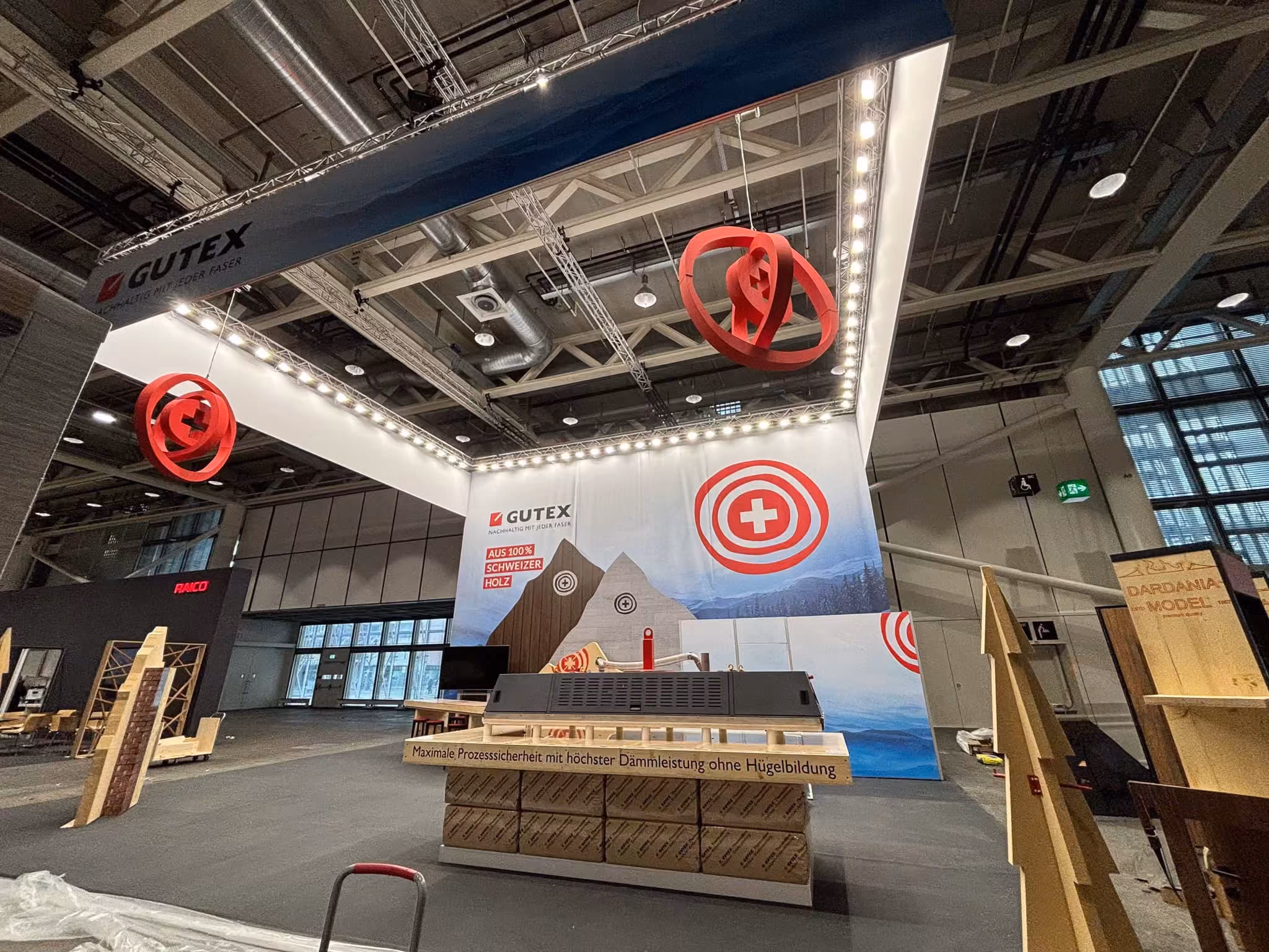 GUTEX exhibition stand at Swissbau 2022 in Basel, view 6