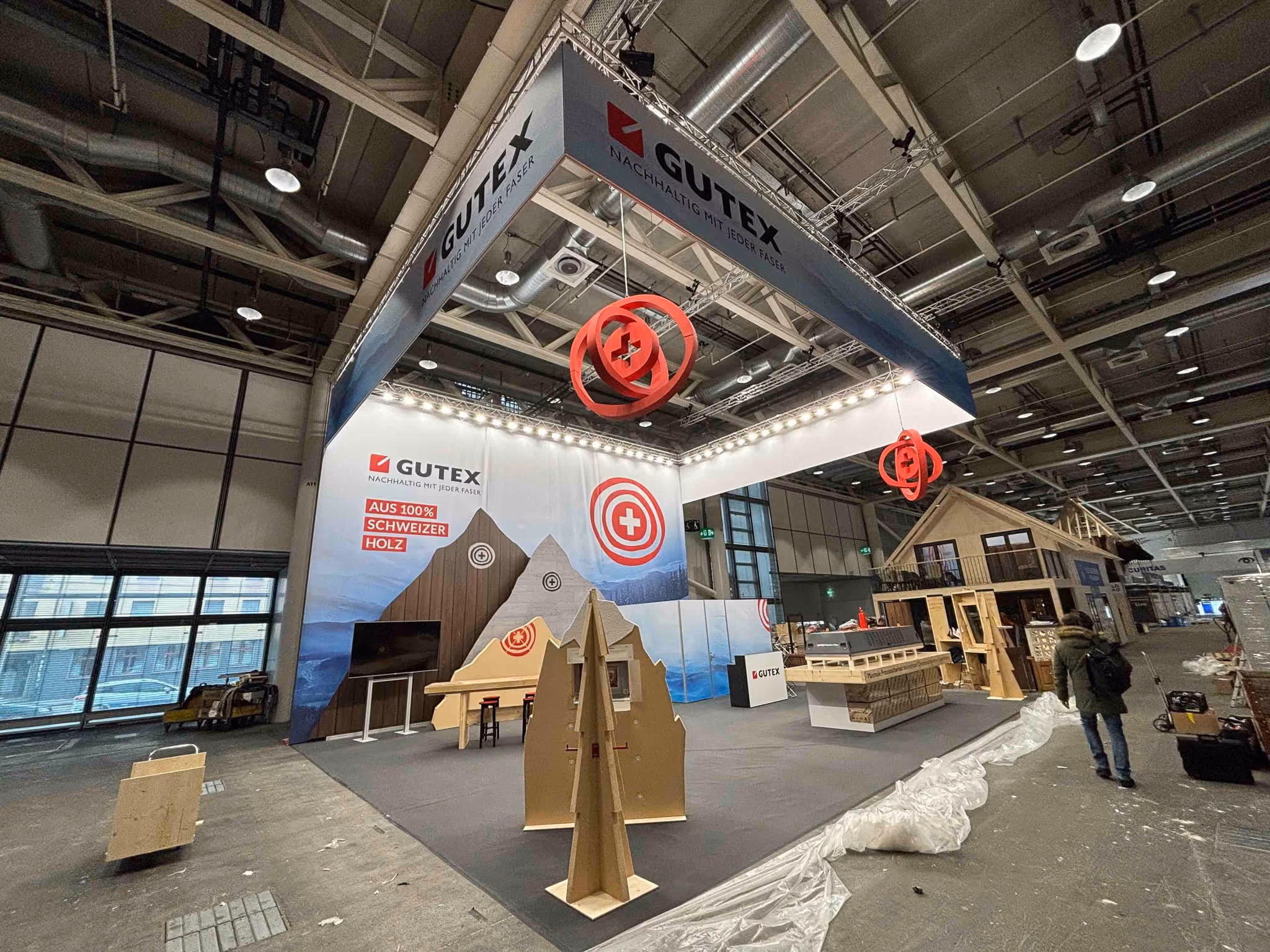 GUTEX exhibition stand at Swissbau 2022 in Basel, view 8