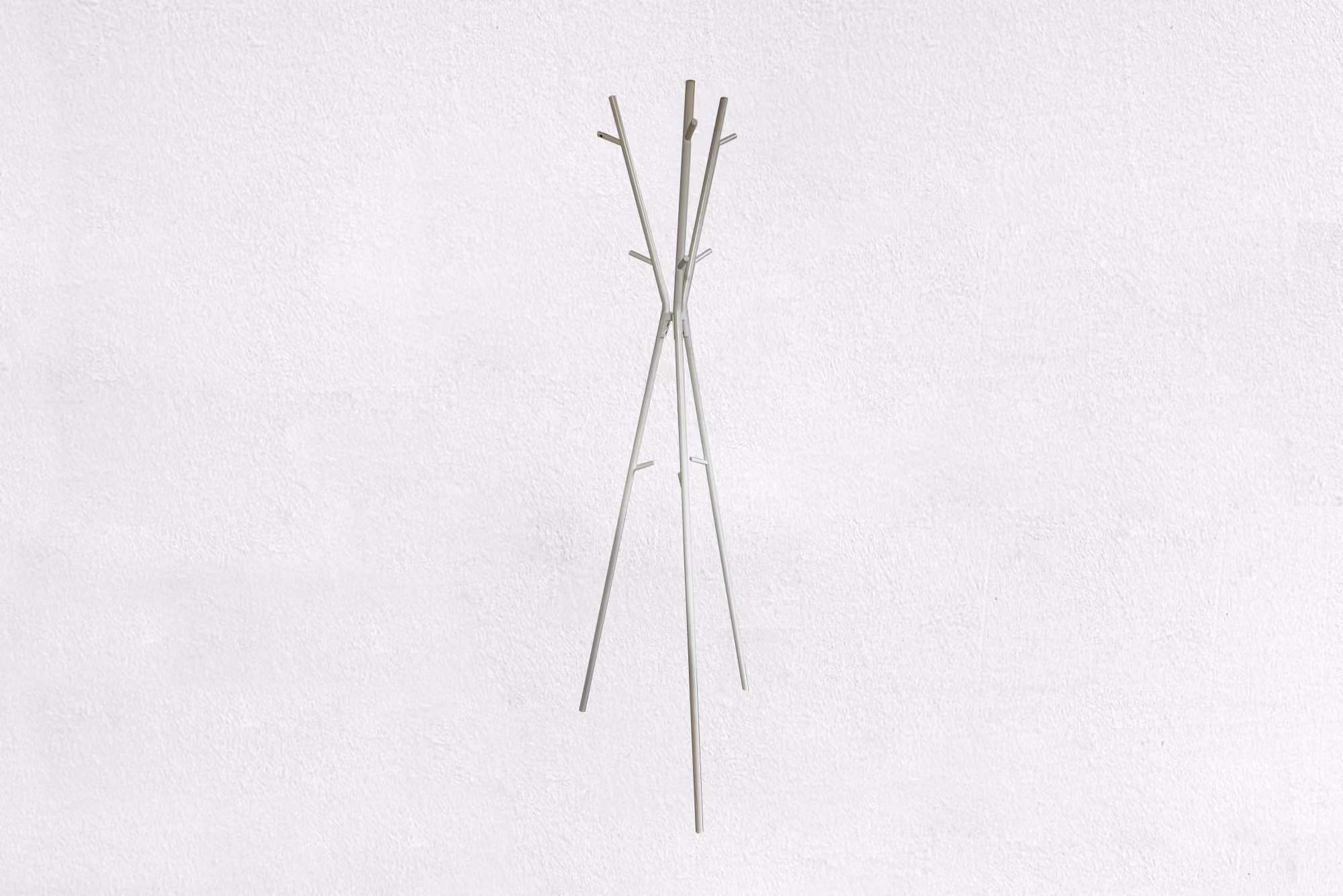 Weiße Garderobe zur Miete