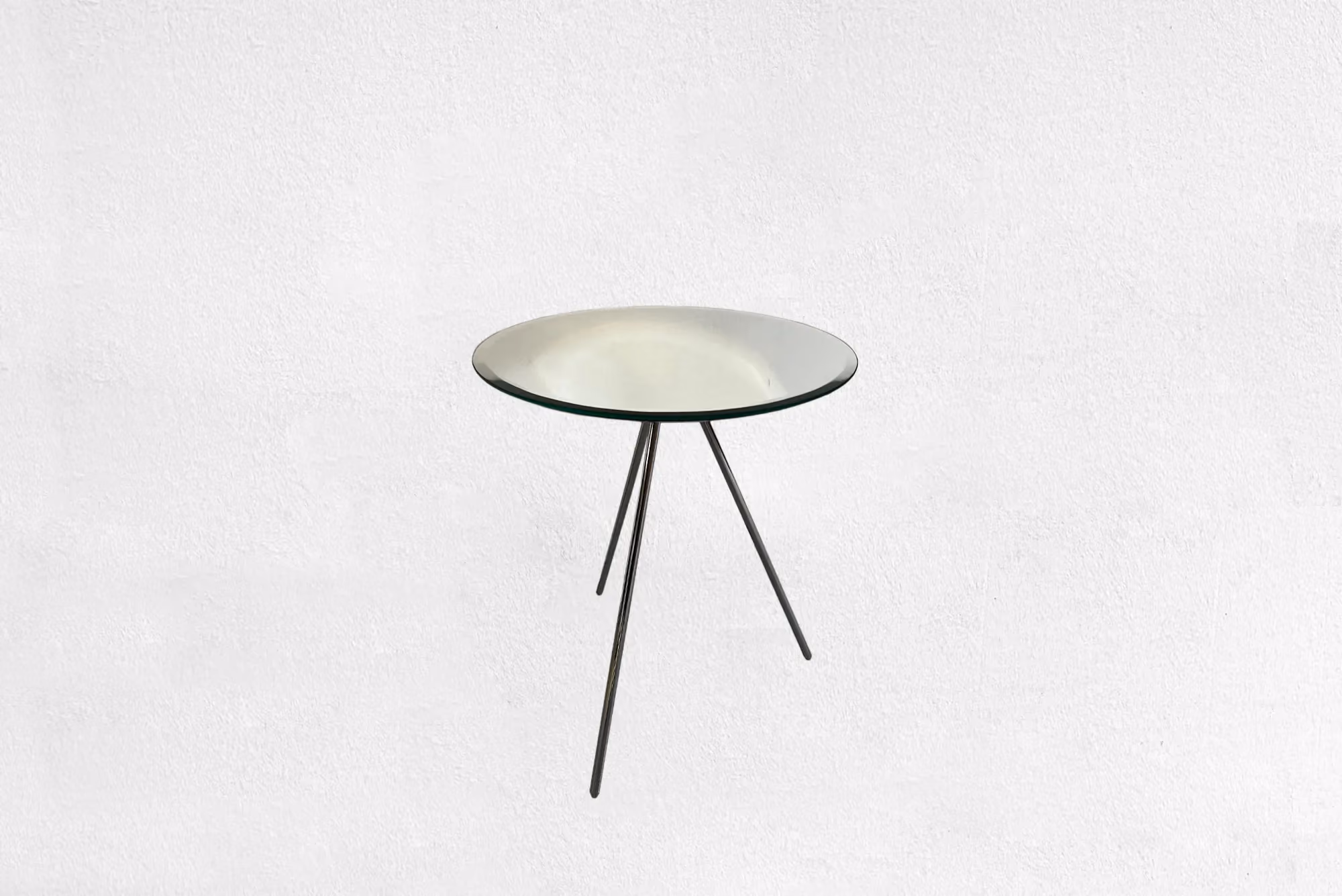 Side table with mirrored glass top for hire