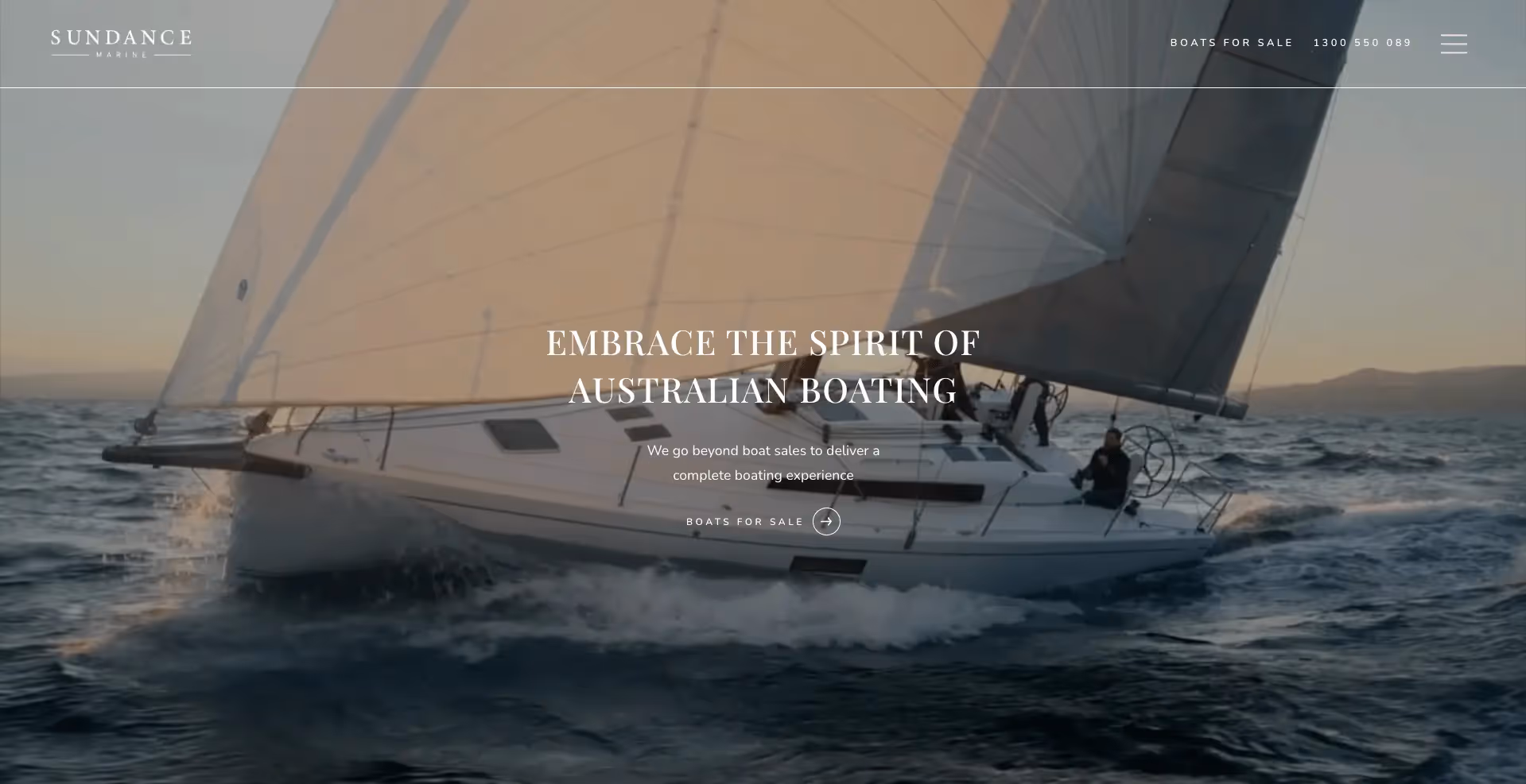 sundance marine web design