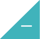 White horizontal dash symbol centered on a teal square background.