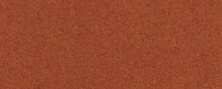 Close-up texture of a painted copper surface with a mottled reddish-brown finish.
